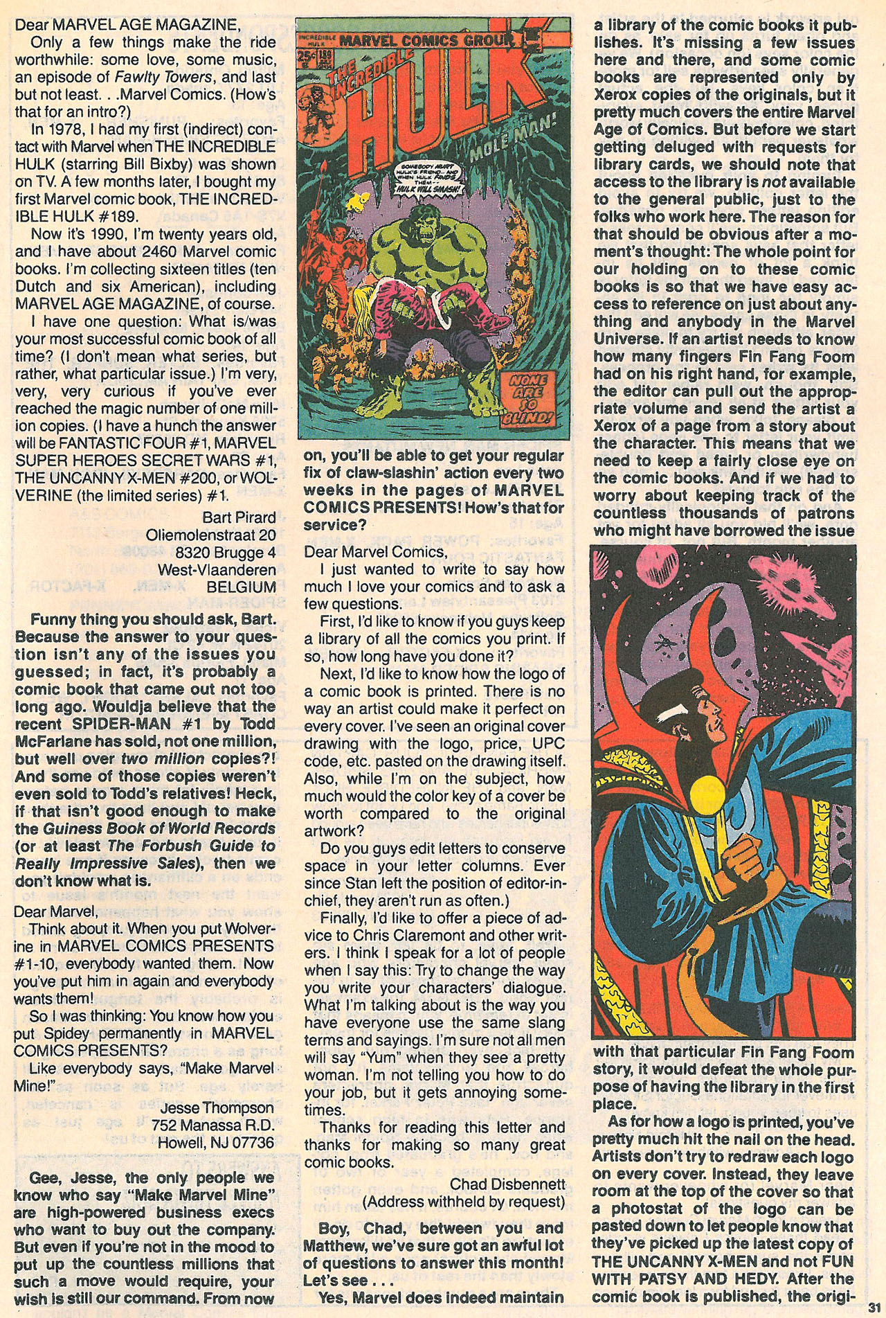 Read online Marvel Age comic -  Issue #95 - 32