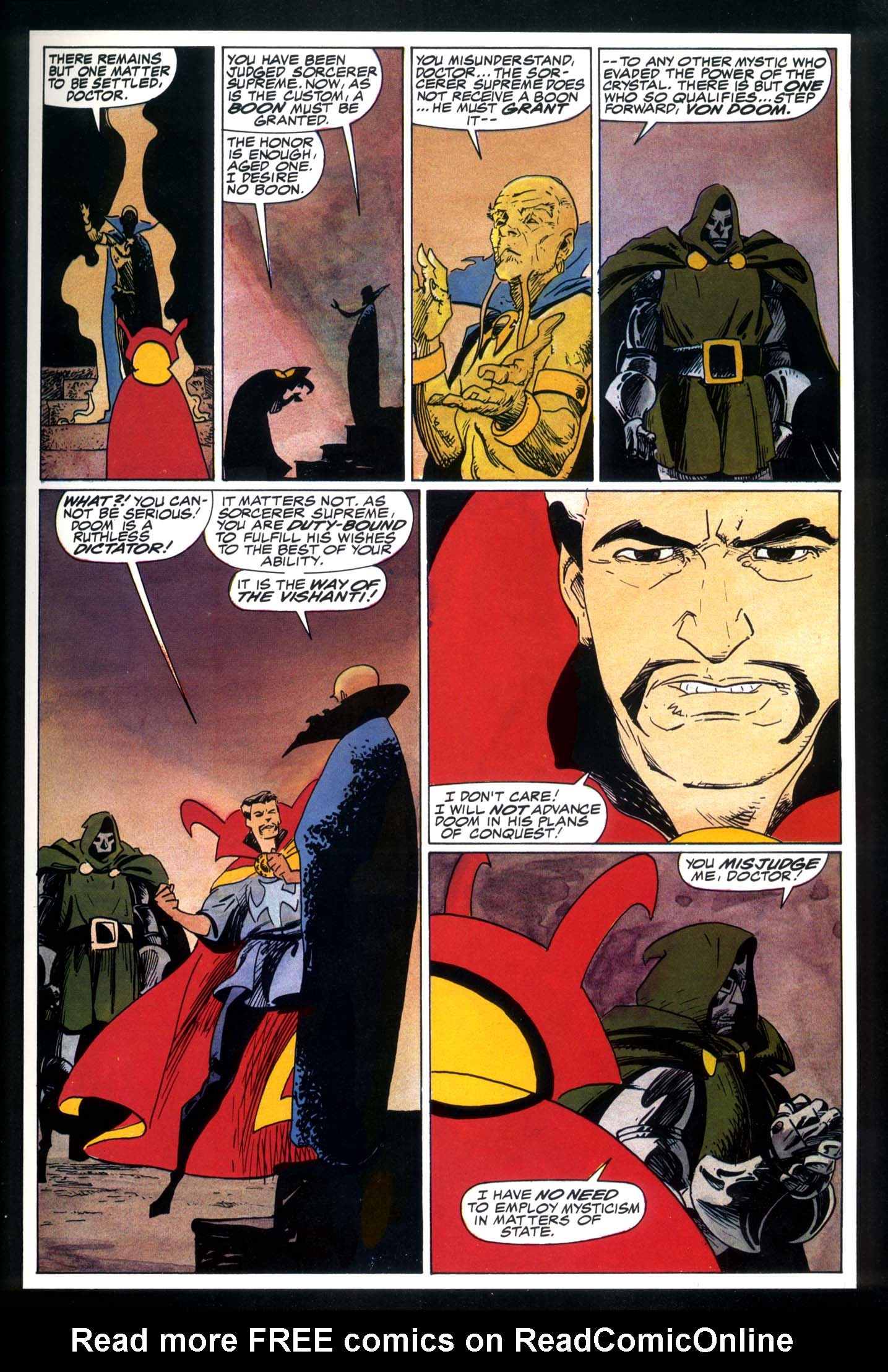 Read online Marvel Graphic Novel comic -  Issue #49 - Doctor Strange & Doctor Doom - Triumph & Torment - 28