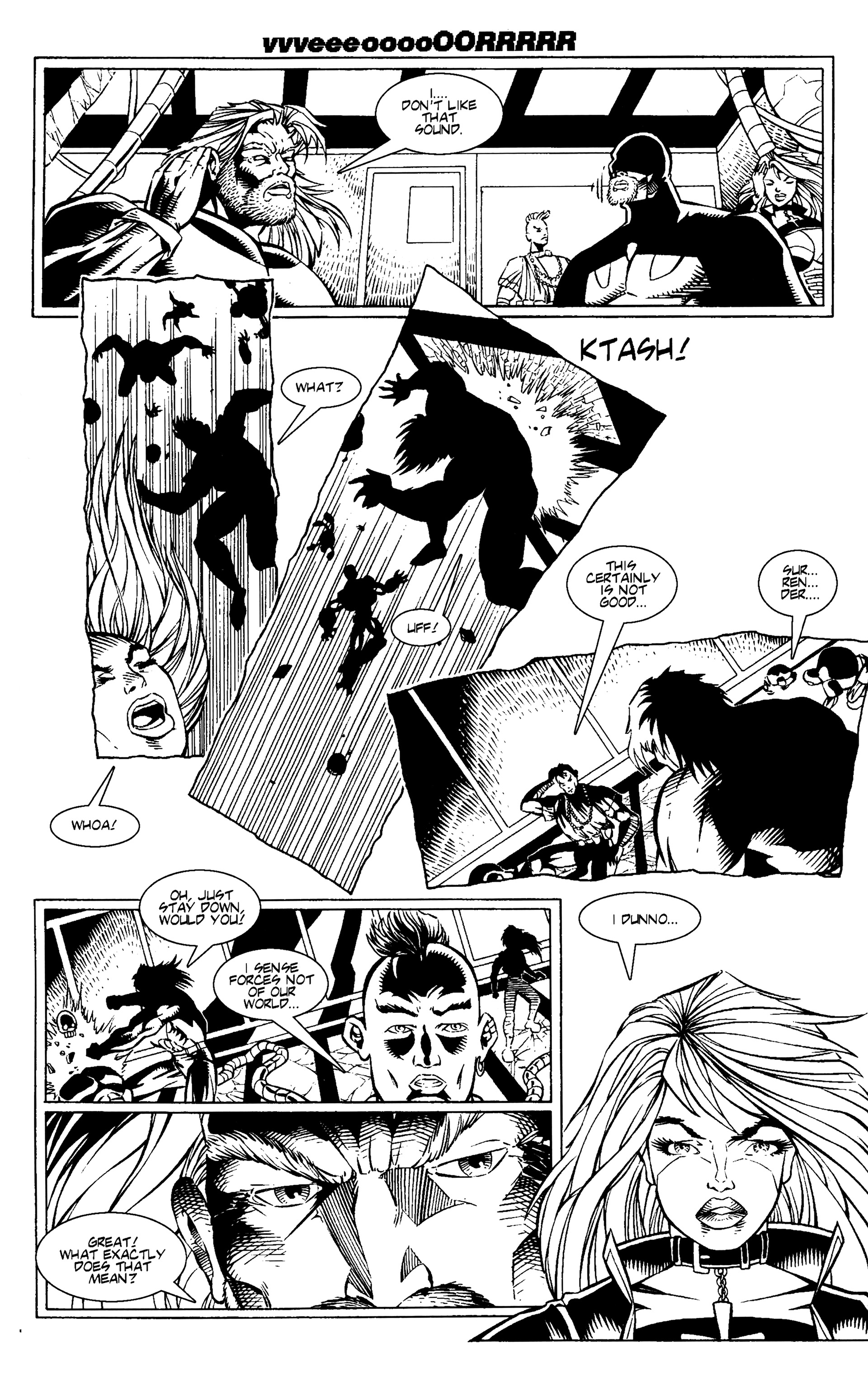 Read online Warrior Nun: Black & White comic -  Issue #9 - 21