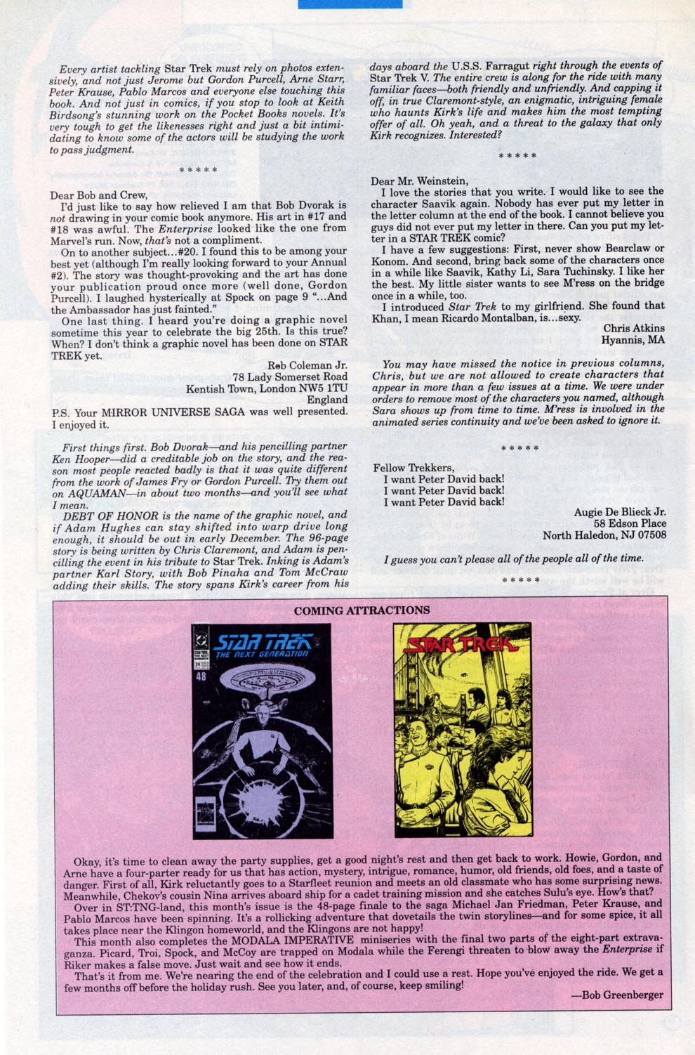 Read online Star Trek (1989) comic -  Issue #24 - 56