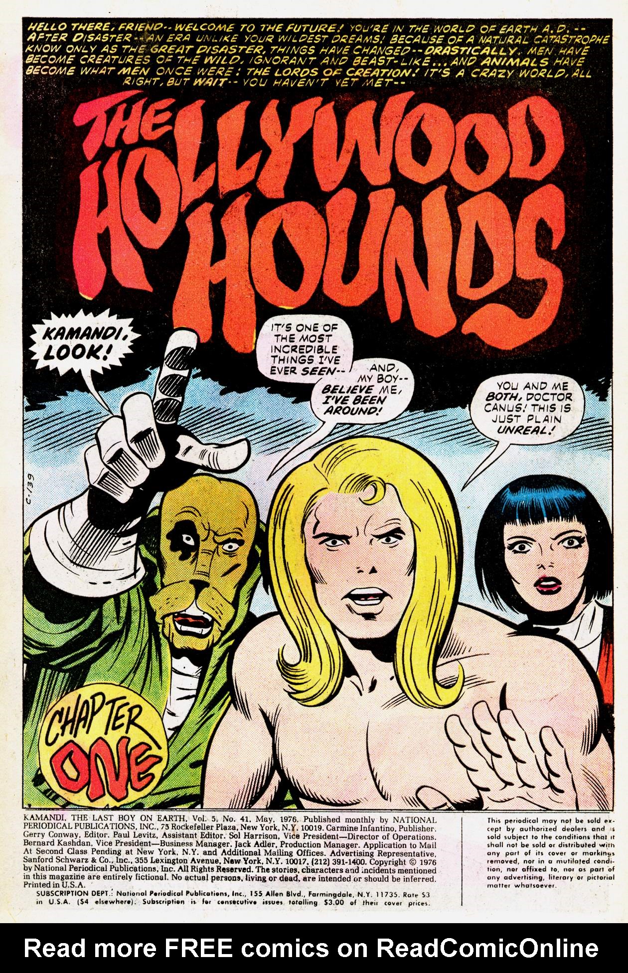 Read online Kamandi, The Last Boy On Earth comic -  Issue #41 - 2