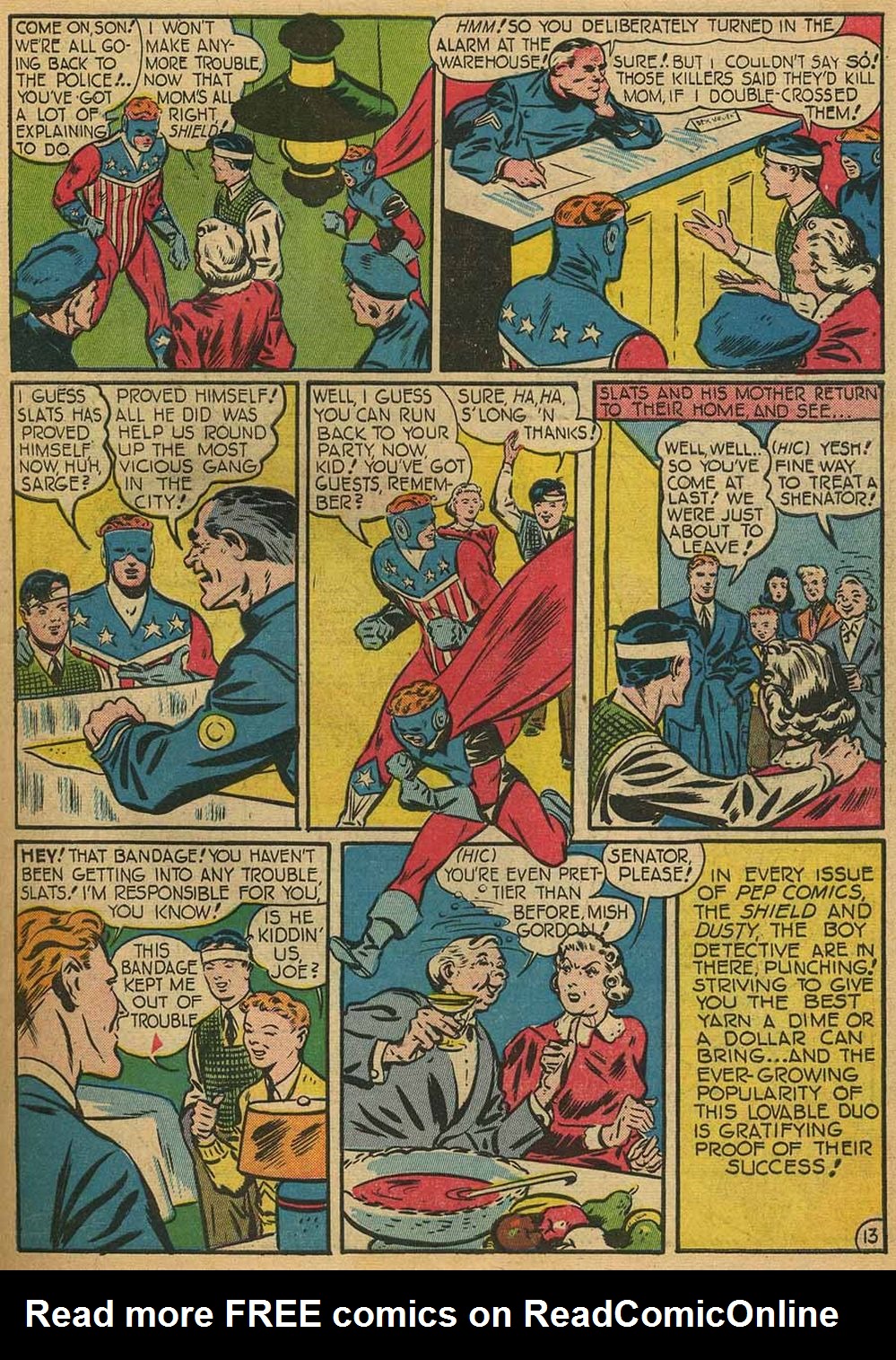 Read online Pep Comics comic -  Issue #17 - 16