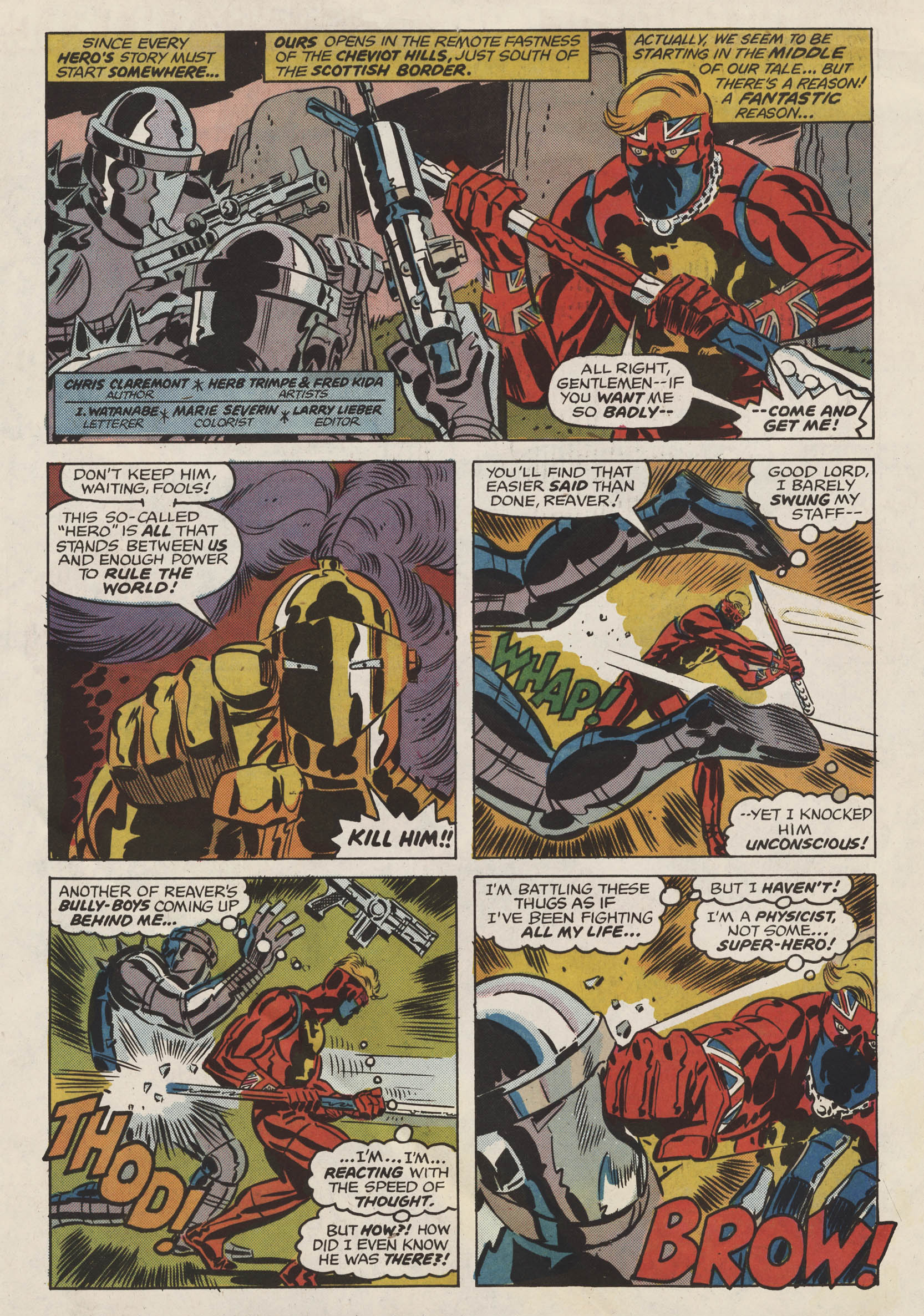 Read online Captain Britain (1976) comic -  Issue #1 - 2