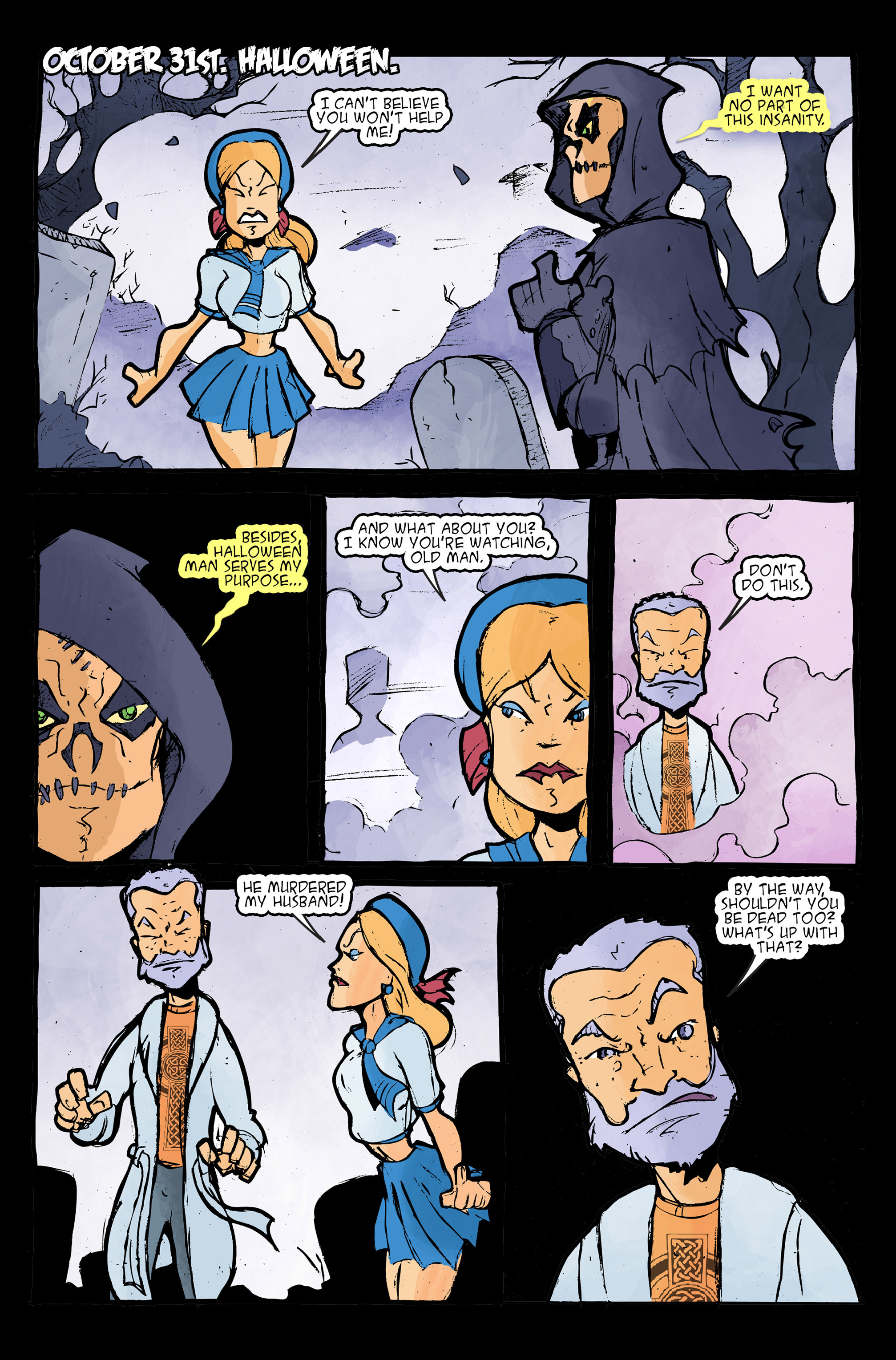 Read online Hack/Slash vs. Halloween Man Special comic -  Issue # Full - 49