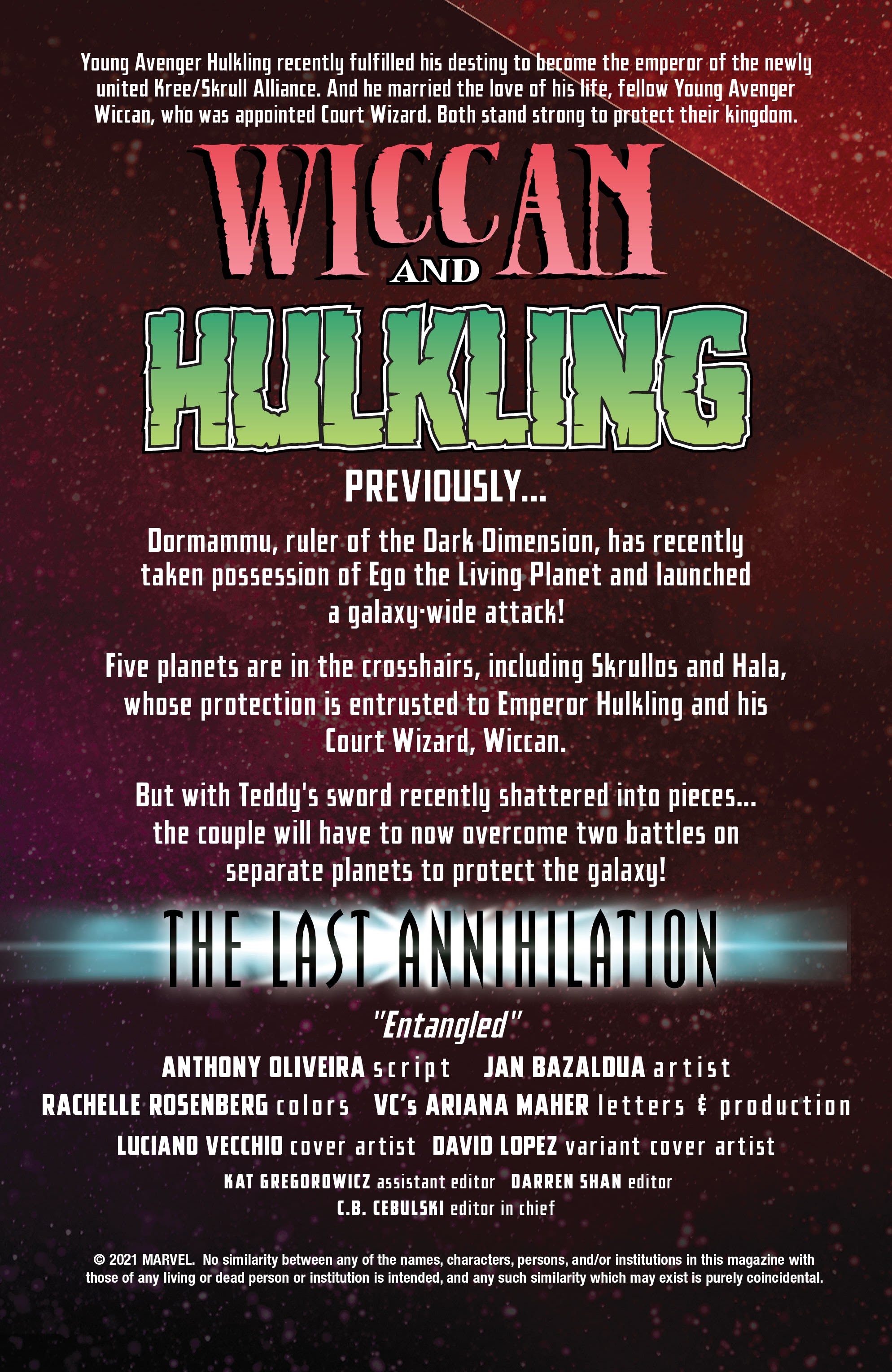 Read online The Last Annihilation comic -  Issue # Wiccan & Hulkling - 2