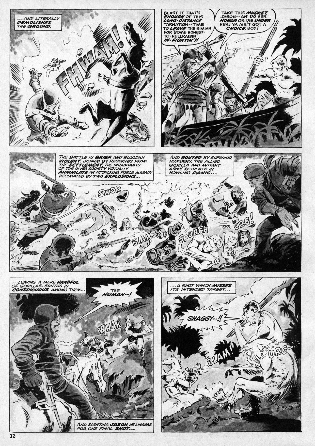 Read online Planet of the Apes comic -  Issue #4 - 31