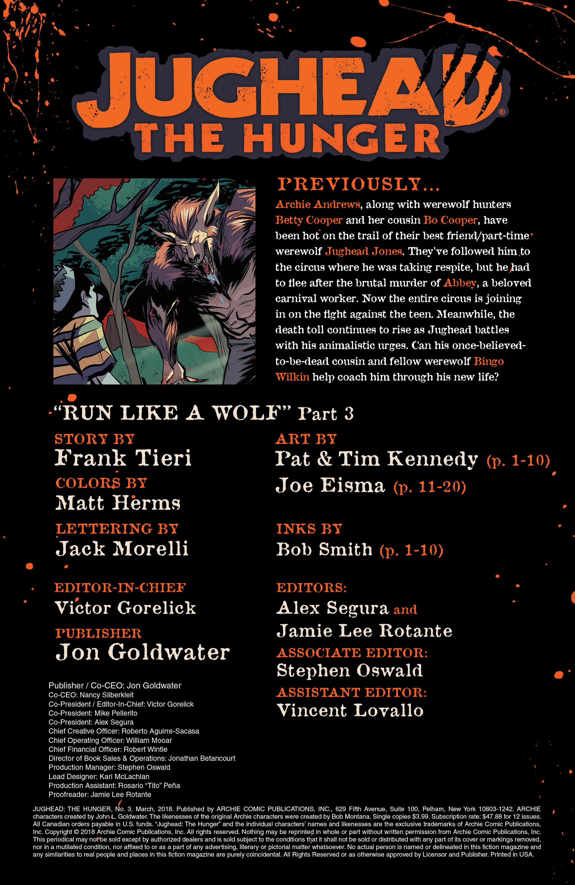Read online Jughead The Hunger comic -  Issue #3 - 2