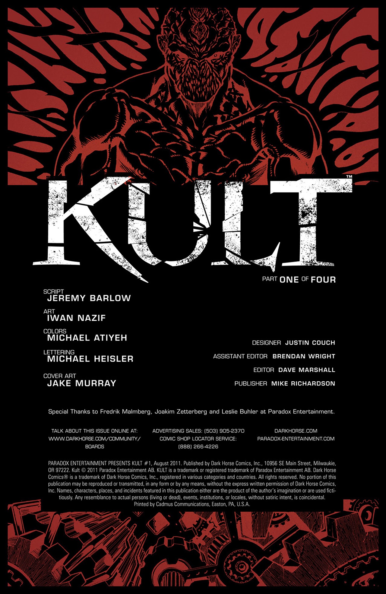 Read online Kult comic -  Issue #1 - 2