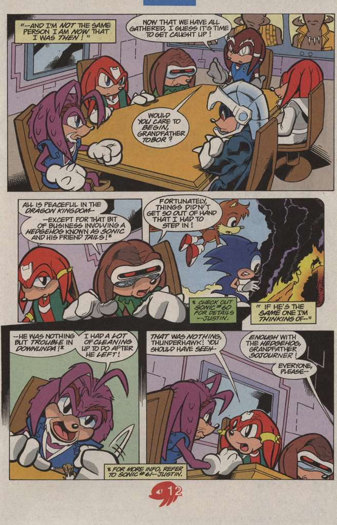 Read online Knuckles the Echidna comic -  Issue #16 - 17