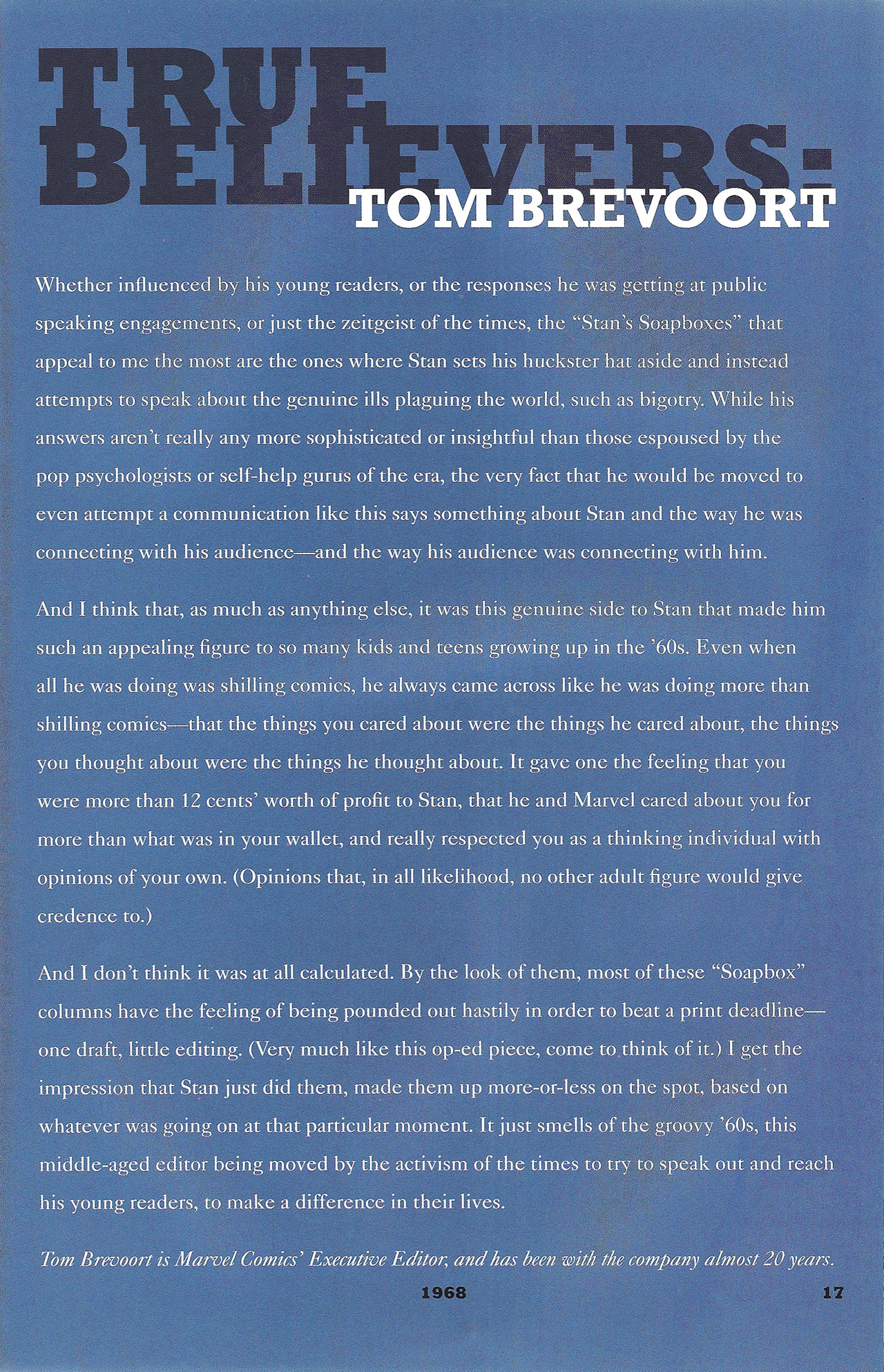 Read online Stan's Soapbox: The Collection comic -  Issue # TPB - 17