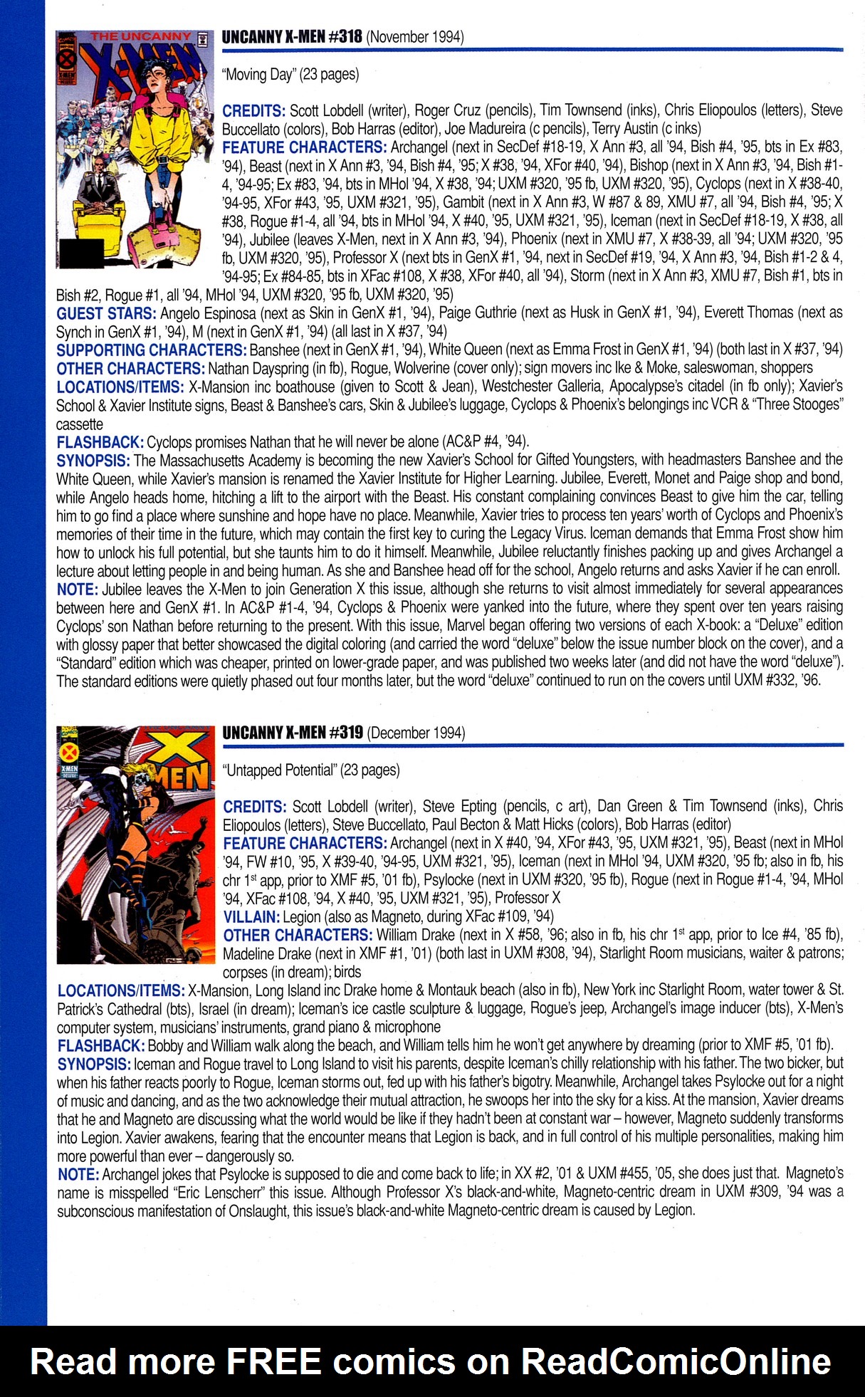 Read online Official Index to the Marvel Universe comic -  Issue #8 - 54