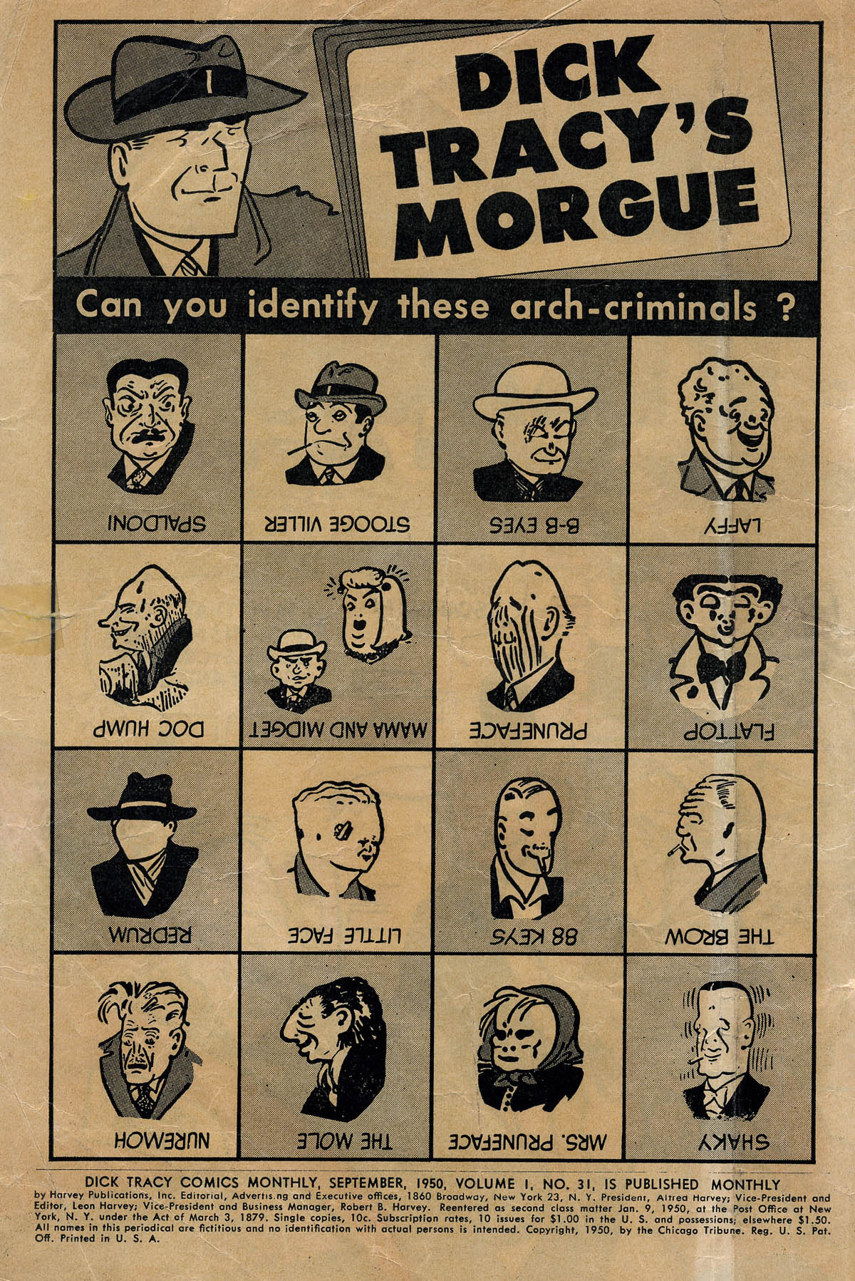 Read online Dick Tracy comic -  Issue #31 - 2