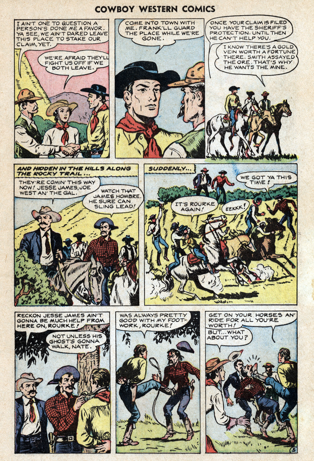 Read online Cowboy Western Comics (1948) comic -  Issue #25 - 5