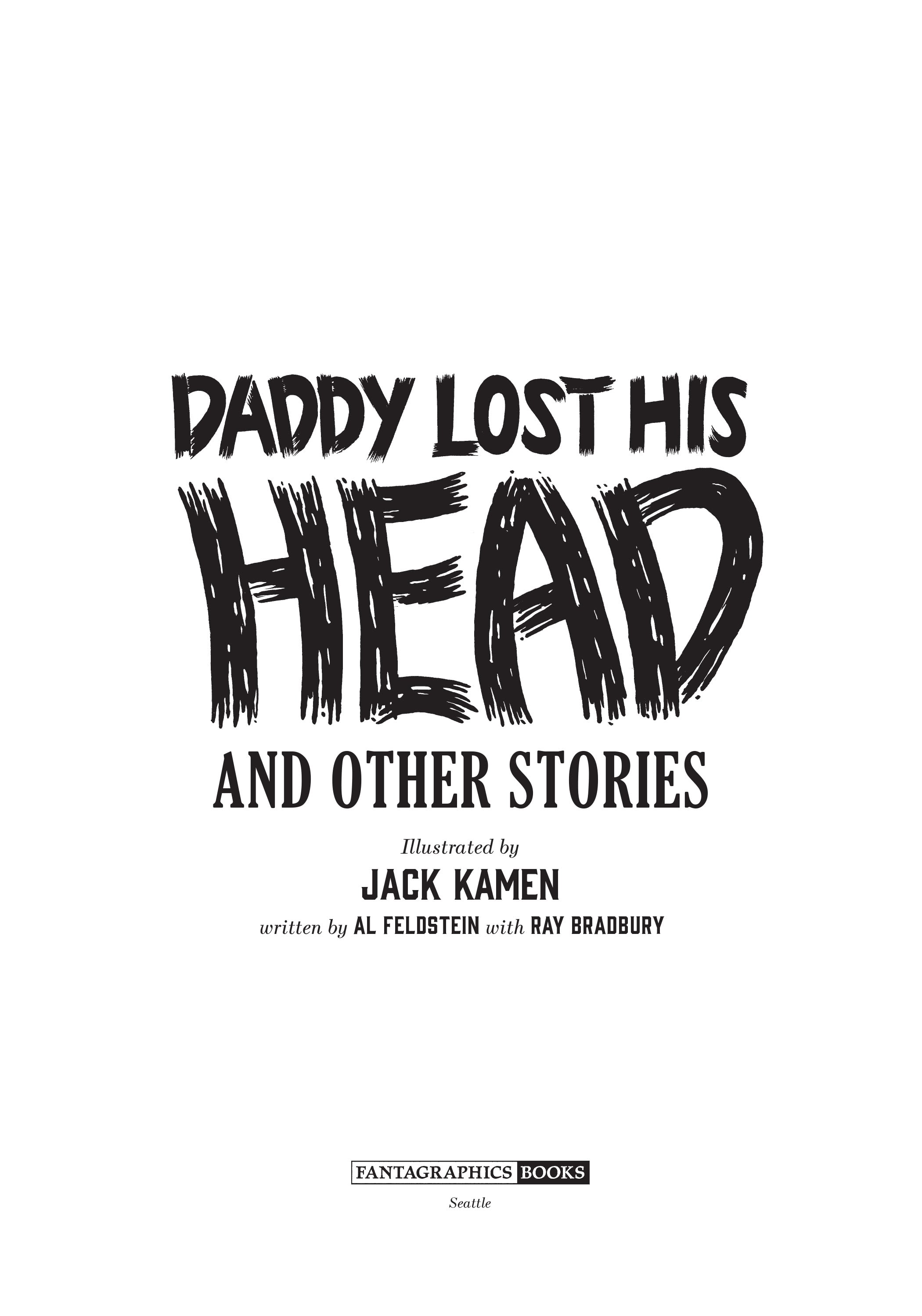 Read online Daddy Lost His Head and Other Stories comic -  Issue # TPB (Part 1) - 4