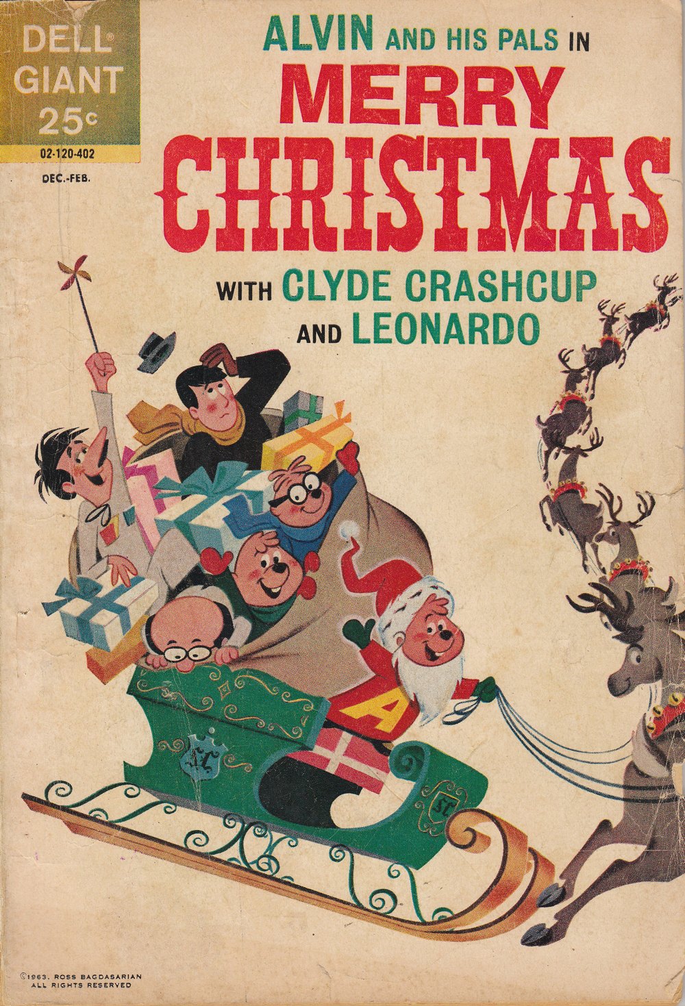 Alvin and His Pals in Merry Christmas with Clyde Crashcup and Leonardo issue Full - Page 1