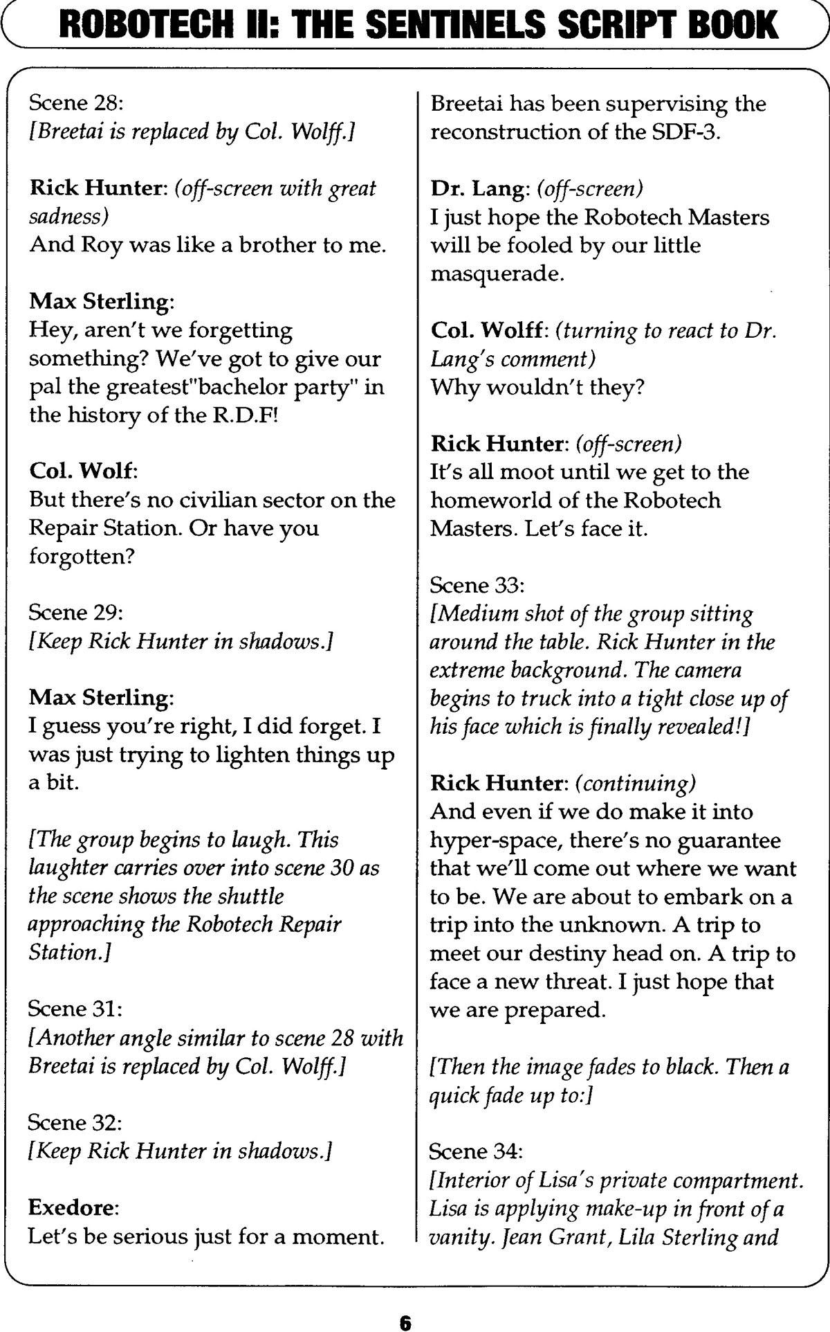 Read online Robotech II: The Sentinels comic -  Issue # _Script Book 1 - 10