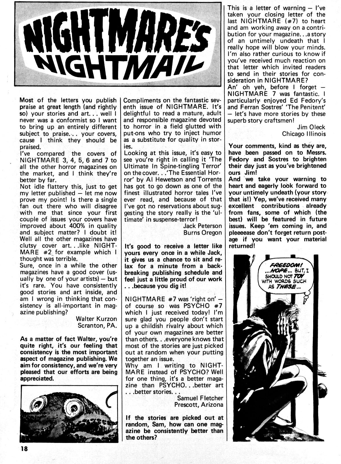 Read online Nightmare (1970) comic -  Issue #8 - 17