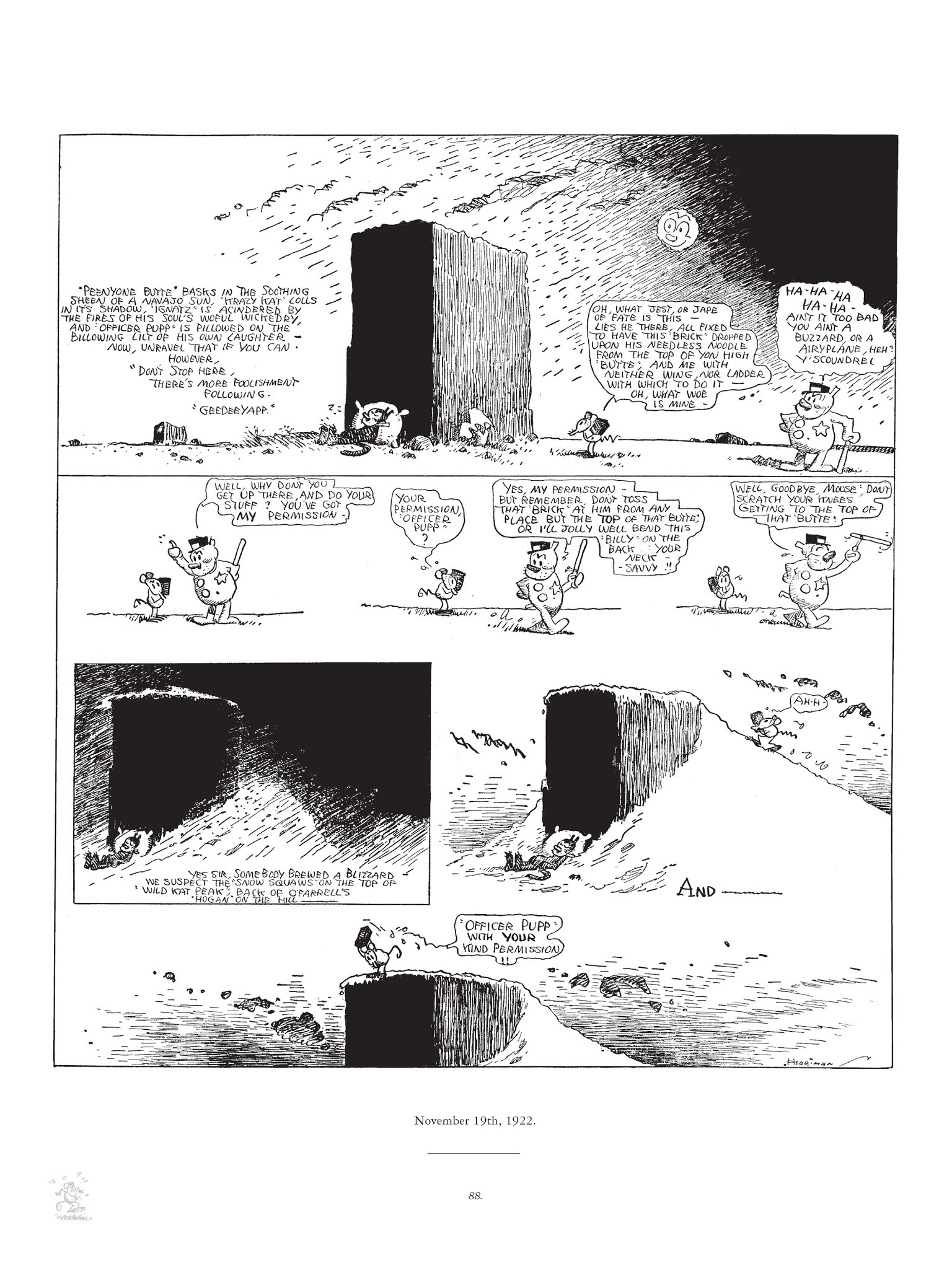 Read online Krazy & Ignatz comic -  Issue # TPB 3 - 88