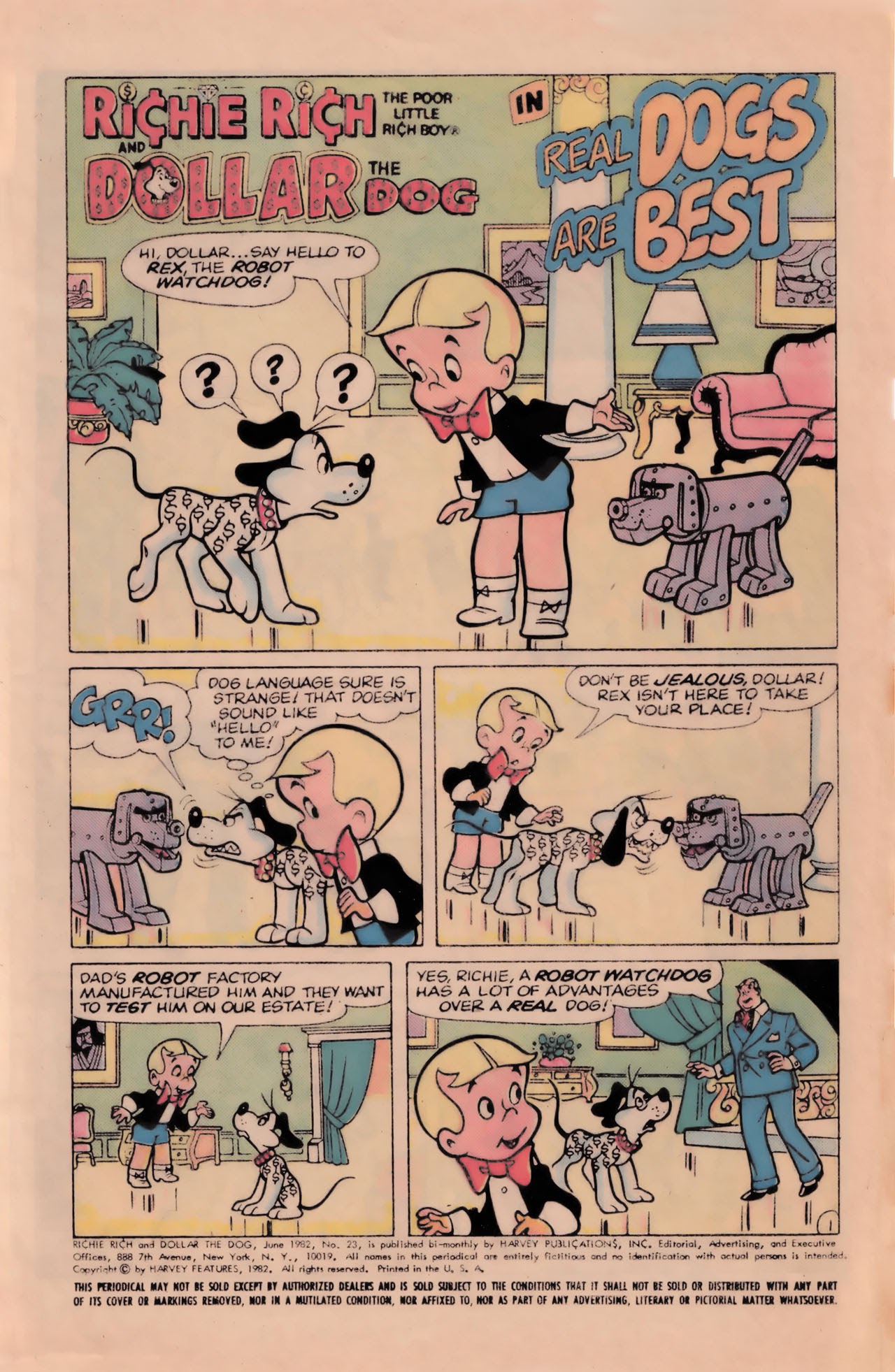 Read online Richie Rich & Dollar the Dog comic -  Issue #23 - 5
