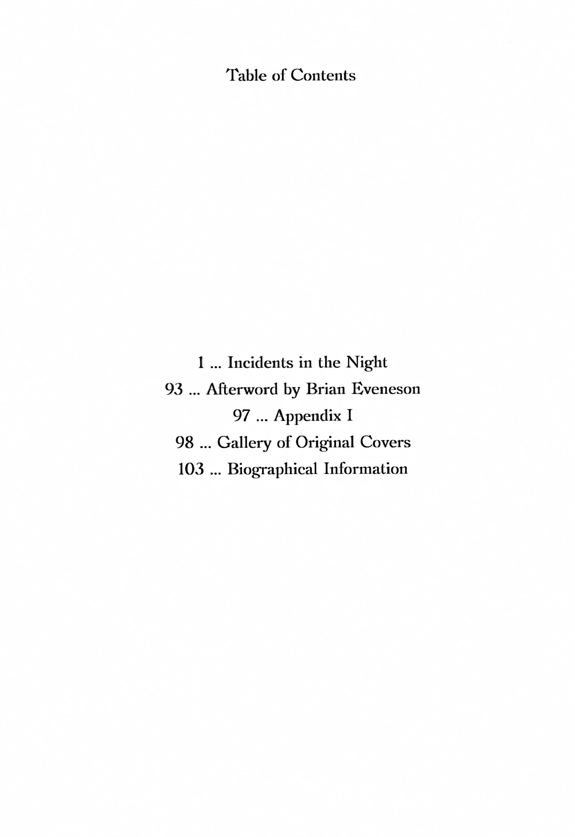 Read online Incidents In the Night comic -  Issue # TPB 1 - 8
