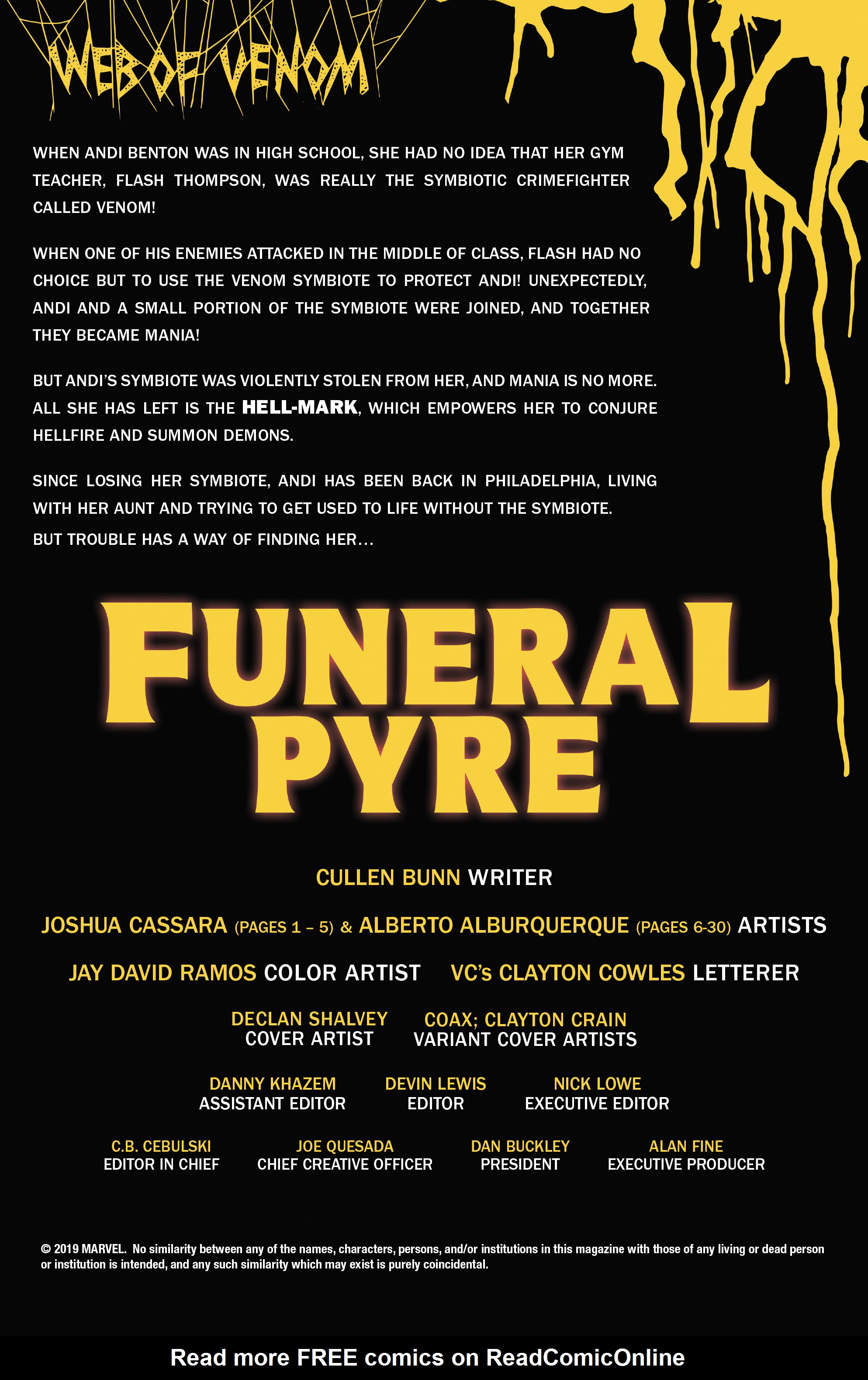 Read online Web of Venom: Funeral Pyre comic -  Issue # Full - 2