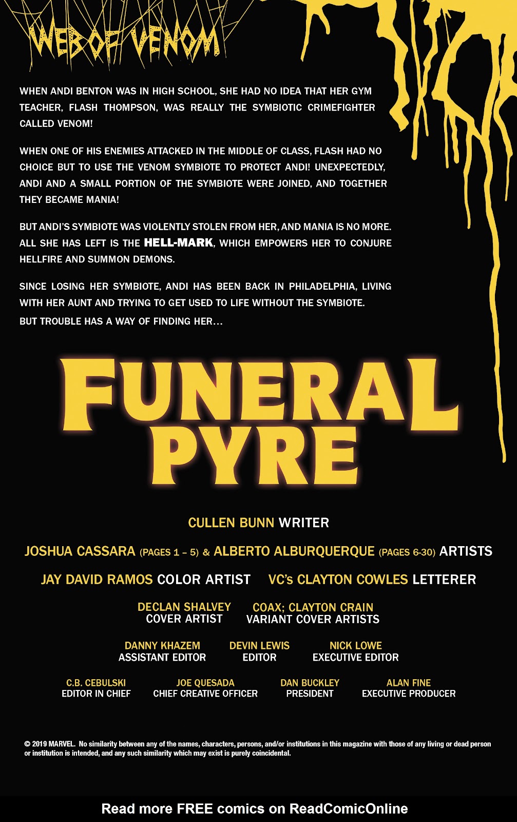Web of Venom: Funeral Pyre issue Full - Page 2