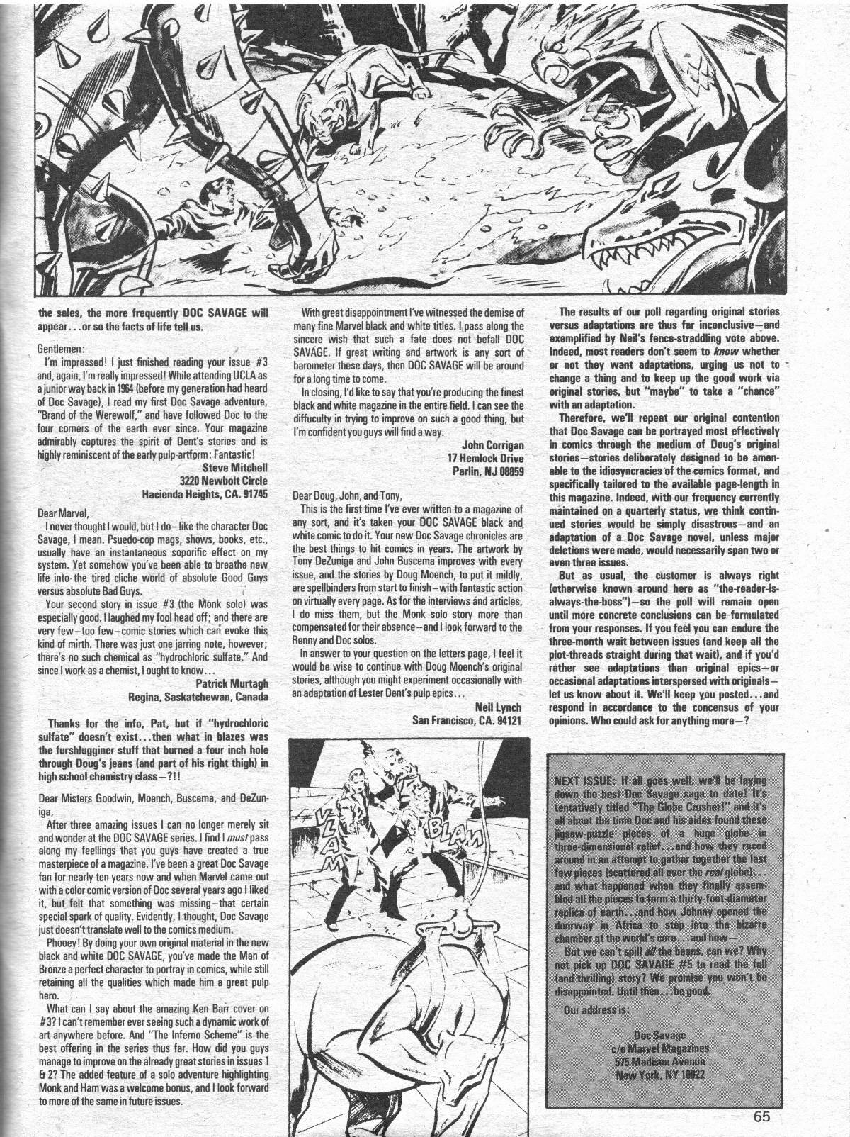 Read online Doc Savage (1975) comic -  Issue #4 - 65