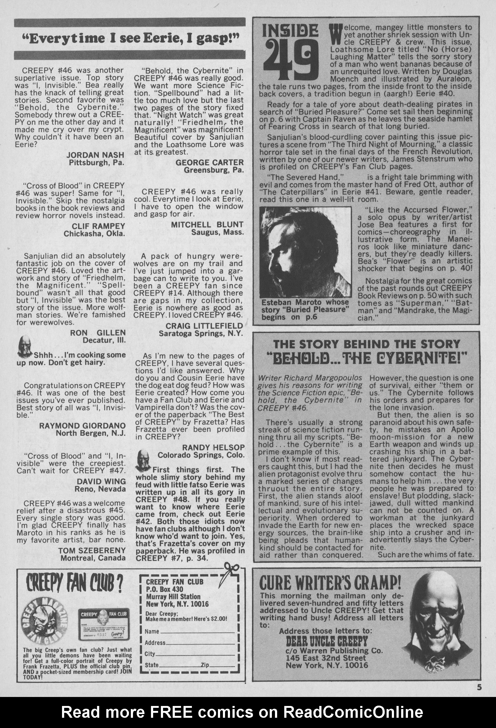 Read online Creepy (1964) comic -  Issue #49 - 5