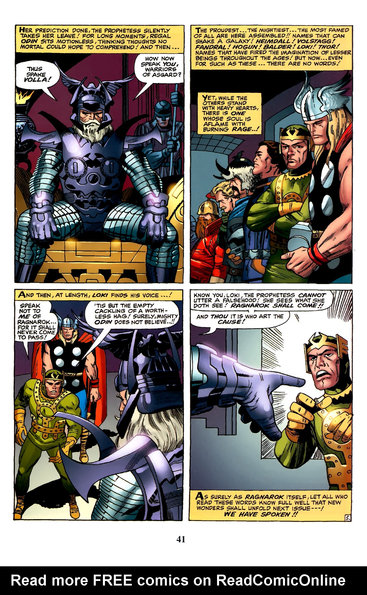 Read online Thor: Tales of Asgard by Stan Lee & Jack Kirby comic -  Issue #4 - 43