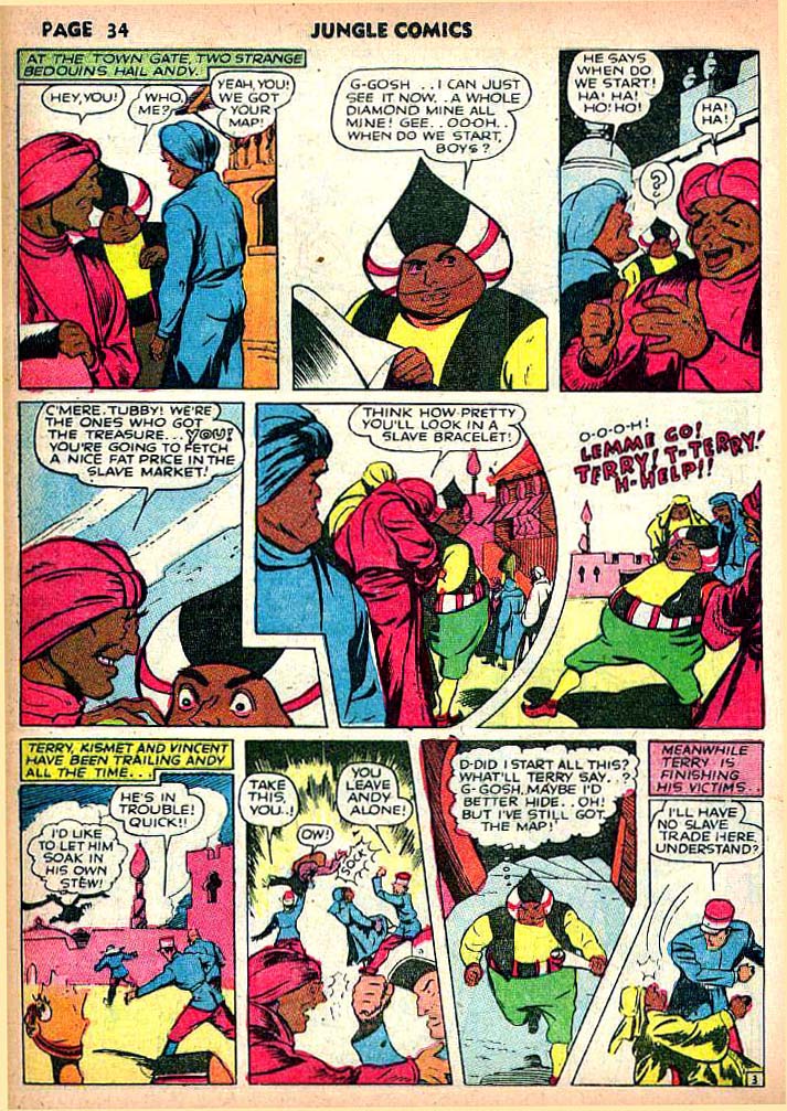 Read online Jungle Comics comic -  Issue #22 - 36