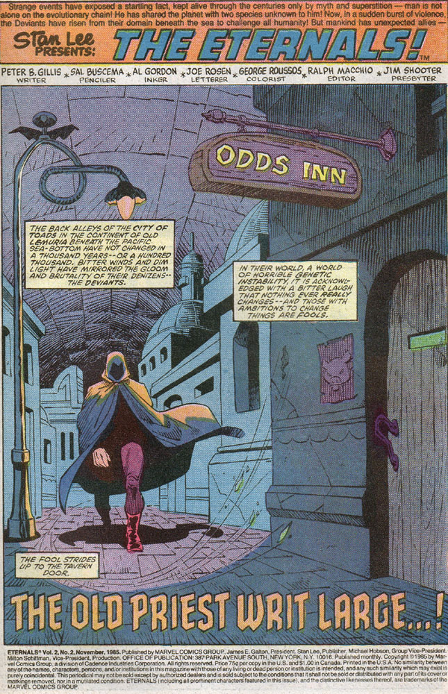 Read online Eternals (1985) comic -  Issue #2 - 2