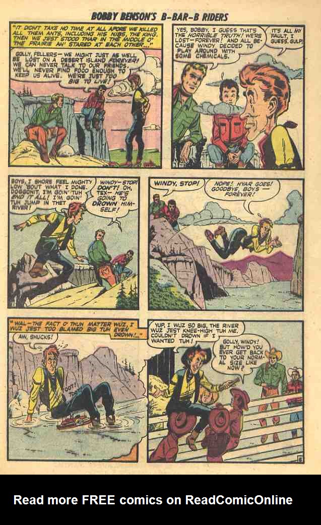 Read online Bobby Benson's B-Bar-B Riders comic -  Issue #5 - 23