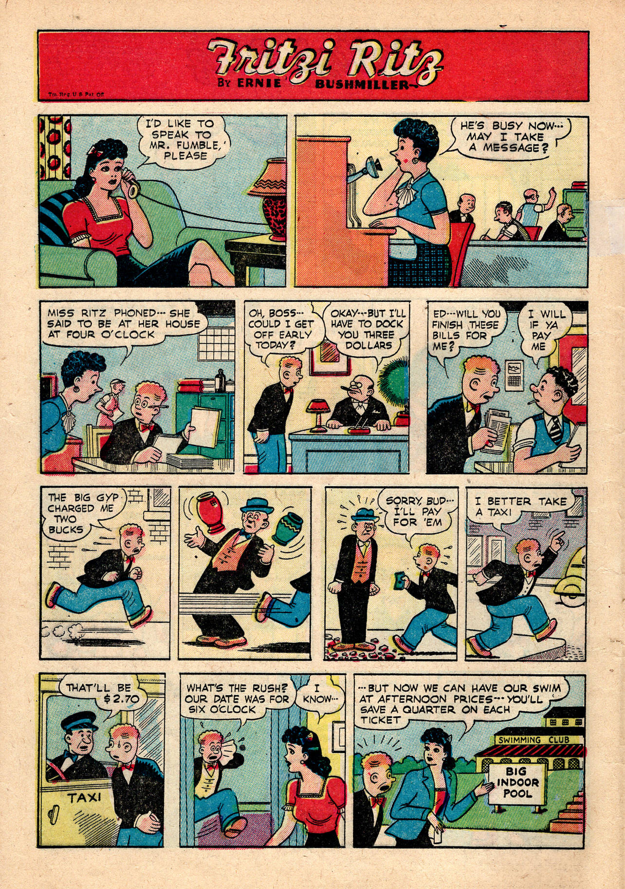 Read online Fritzi Ritz (1953) comic -  Issue #47 - 16