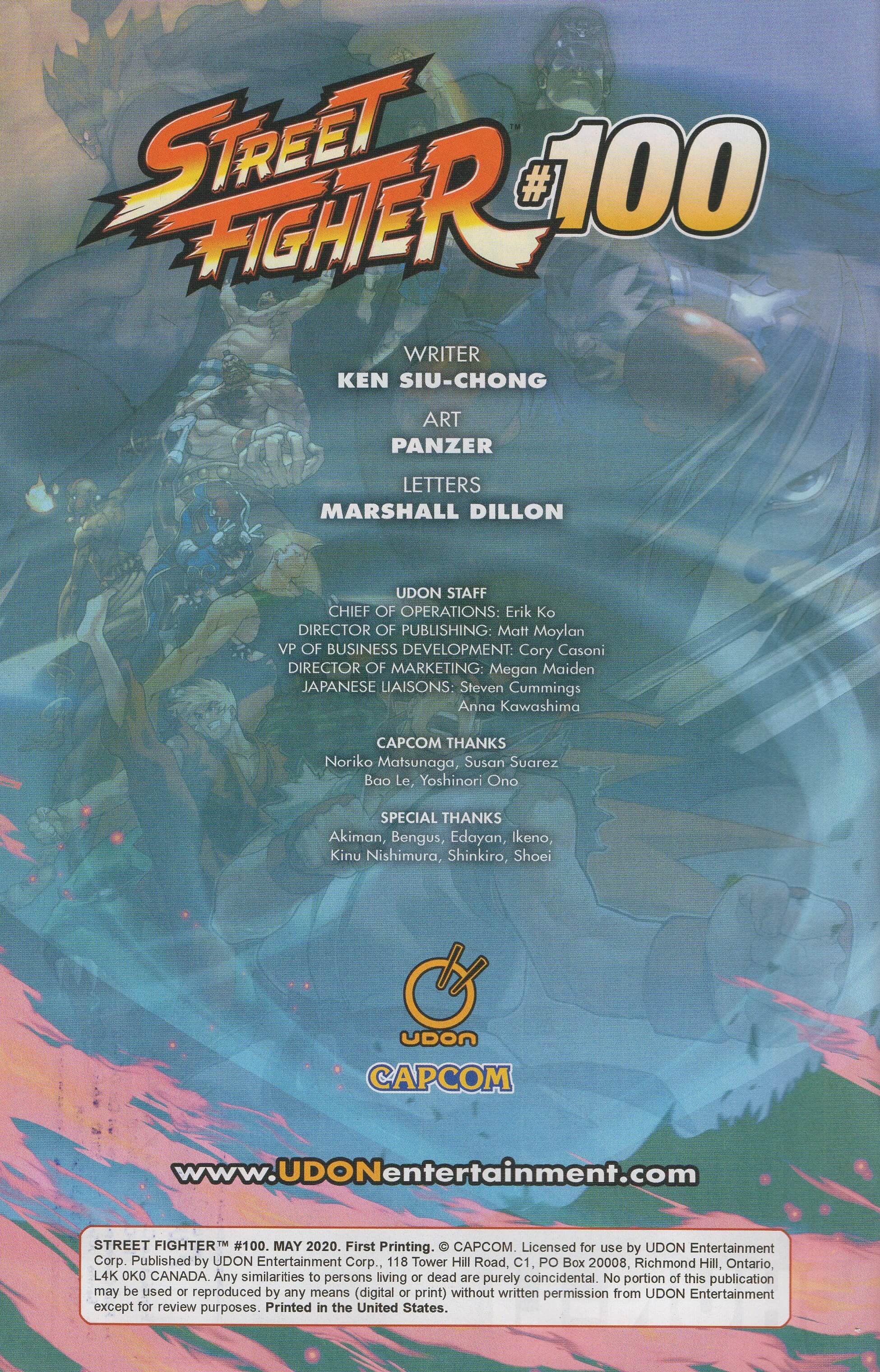 Read online Free Comic Book Day 2020 comic -  Issue # Street Fighter 100 - Ryu vs Chun-Li - 2