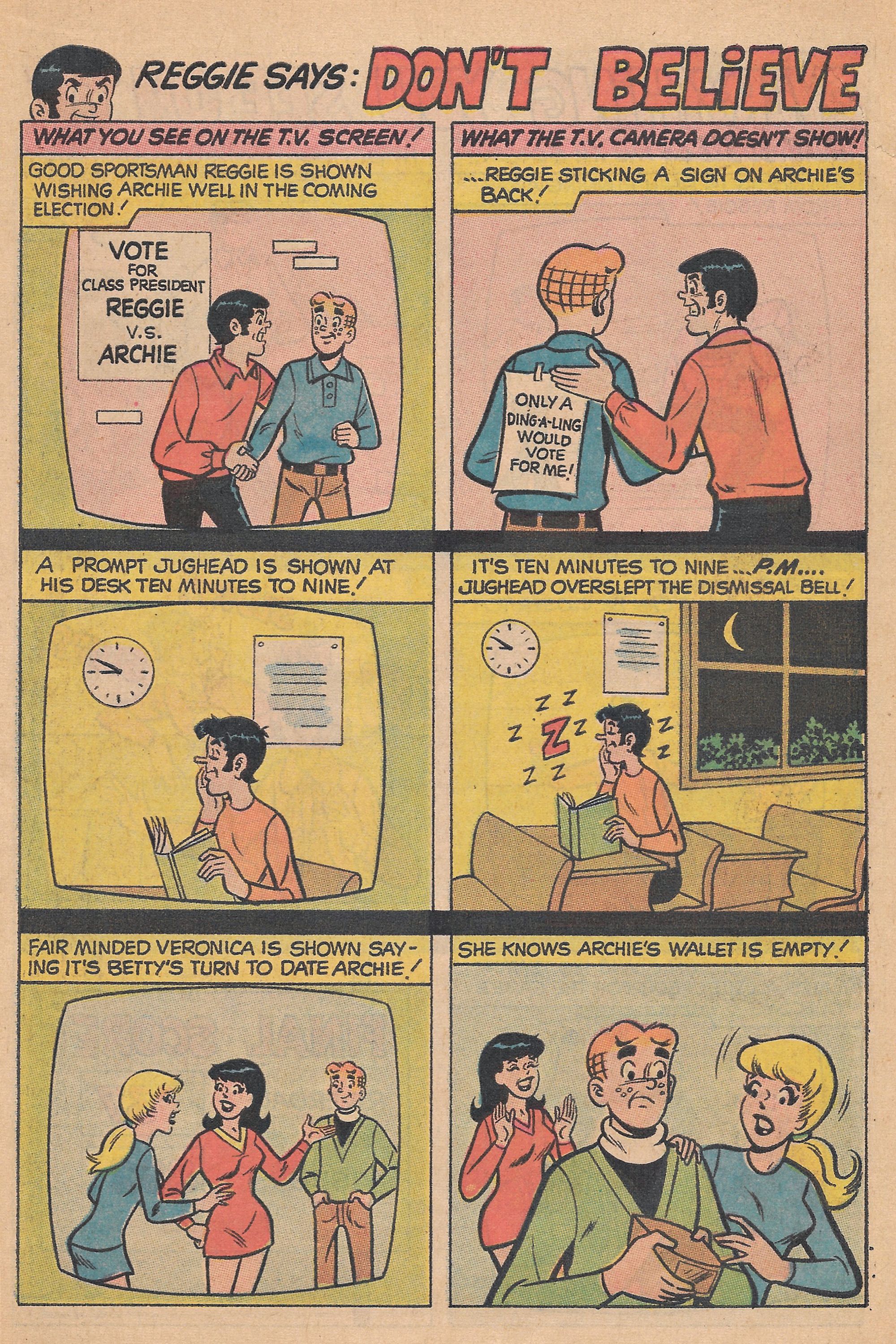 Read online Reggie's Wise Guy Jokes comic -  Issue #12 - 51