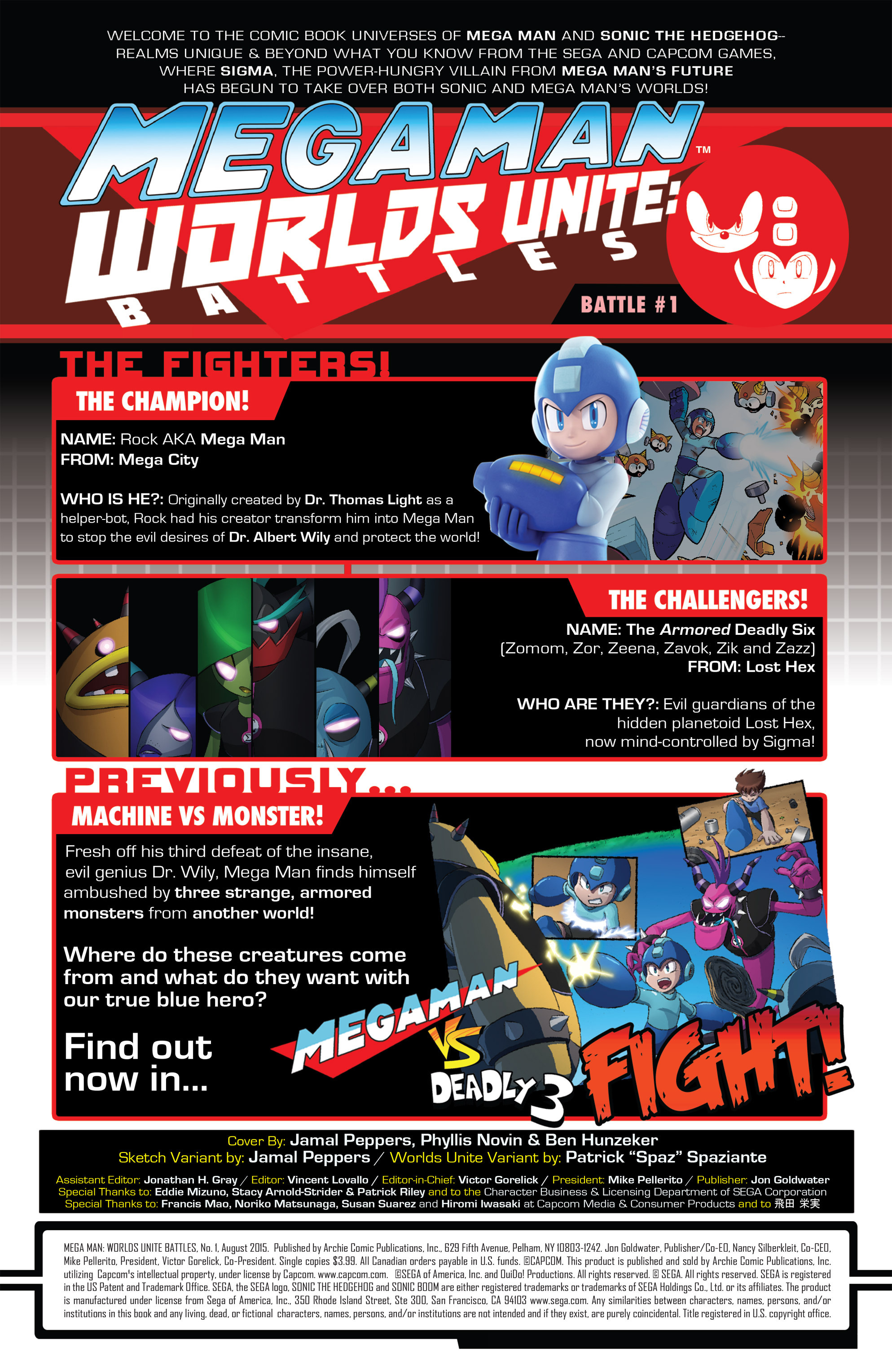 Read online Mega Man: Worlds Unite Battles comic -  Issue # Full - 3