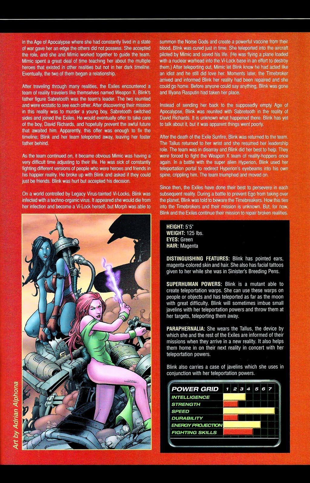 Read online Official Handbook of the Marvel Universe: X-Men Age of Apocalypse 2005 comic -  Issue # Full - 35