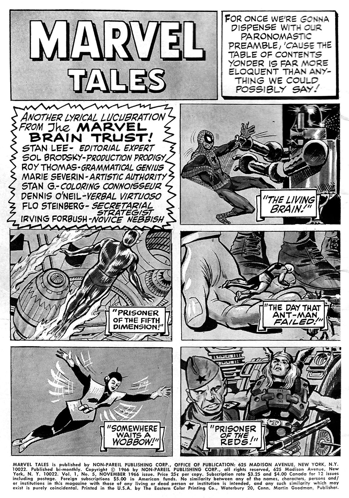 Read online Marvel Tales (1964) comic -  Issue #5 - 2