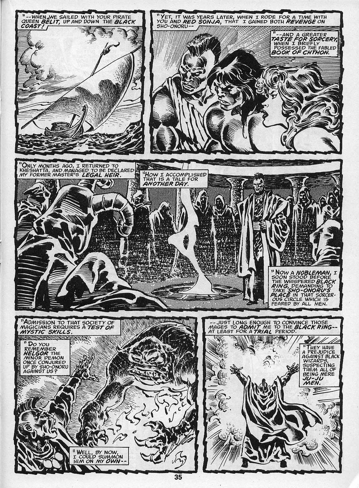 Read online The Savage Sword Of Conan comic -  Issue #205 - 37