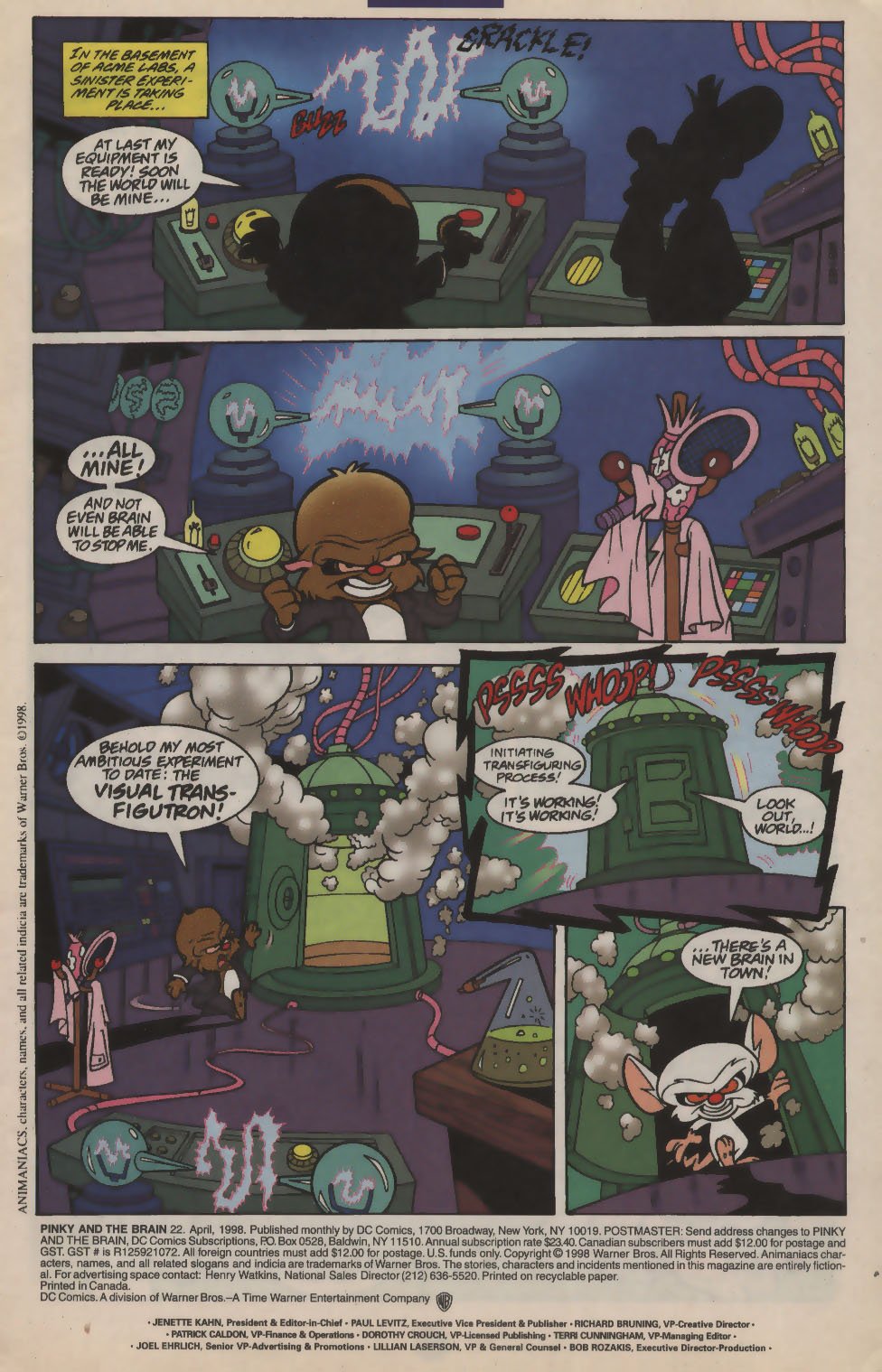 Read online Pinky and The Brain comic -  Issue #22 - 2