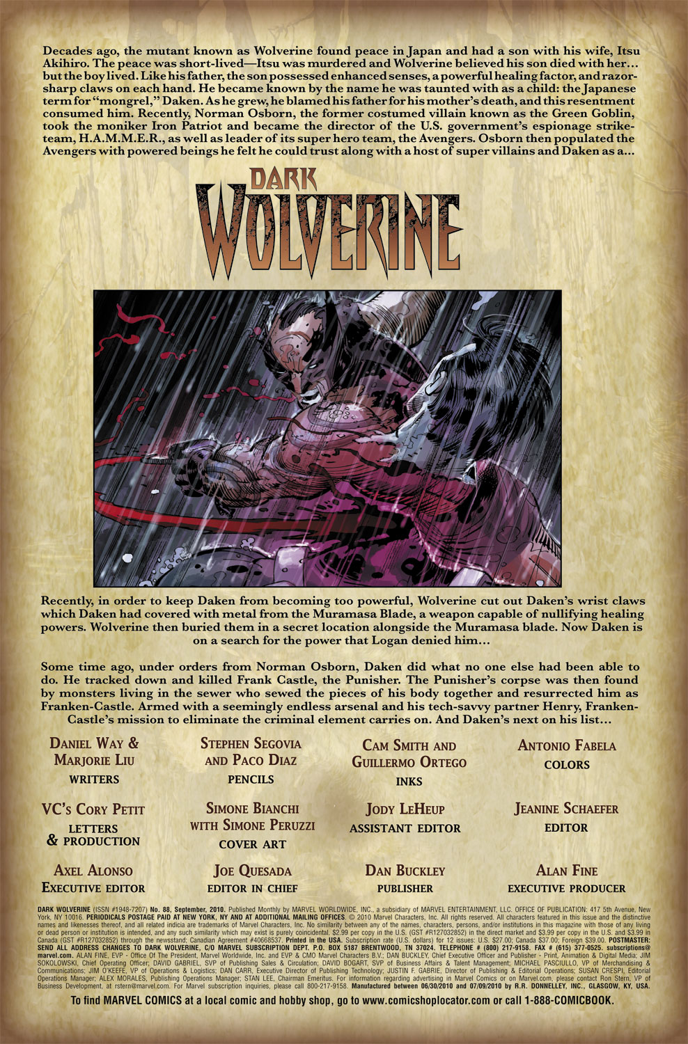 Read online Dark Wolverine comic -  Issue #88 - 2