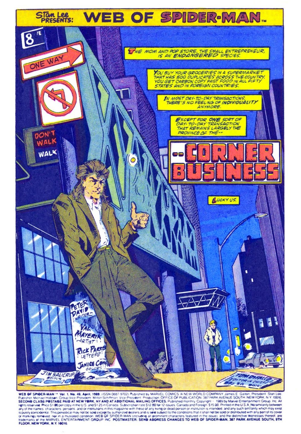 Read online Web of Spider-Man (1985) comic -  Issue #49 - 2