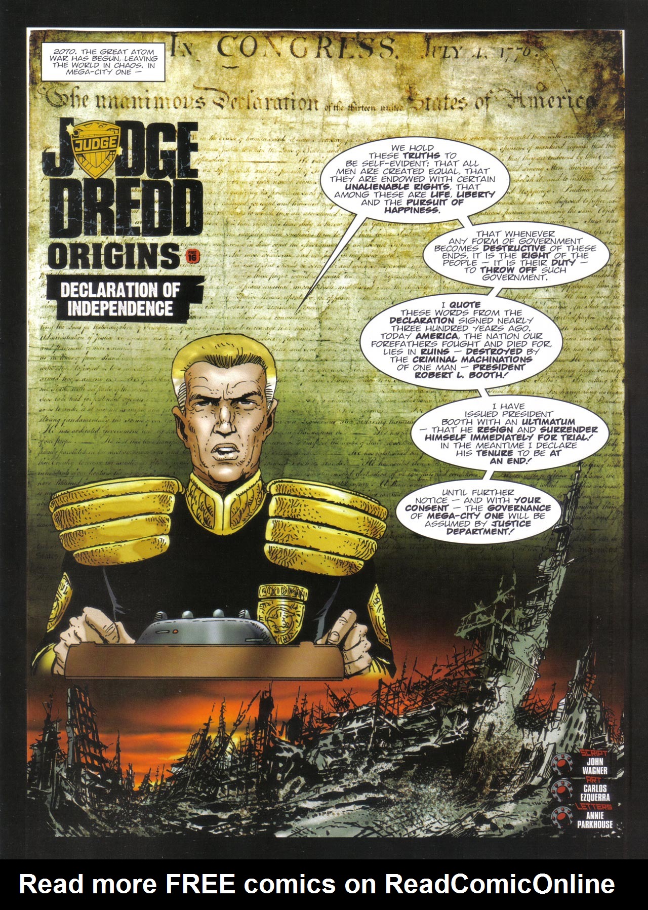 Read online Judge Dredd Origins comic -  Issue # TPB - 92