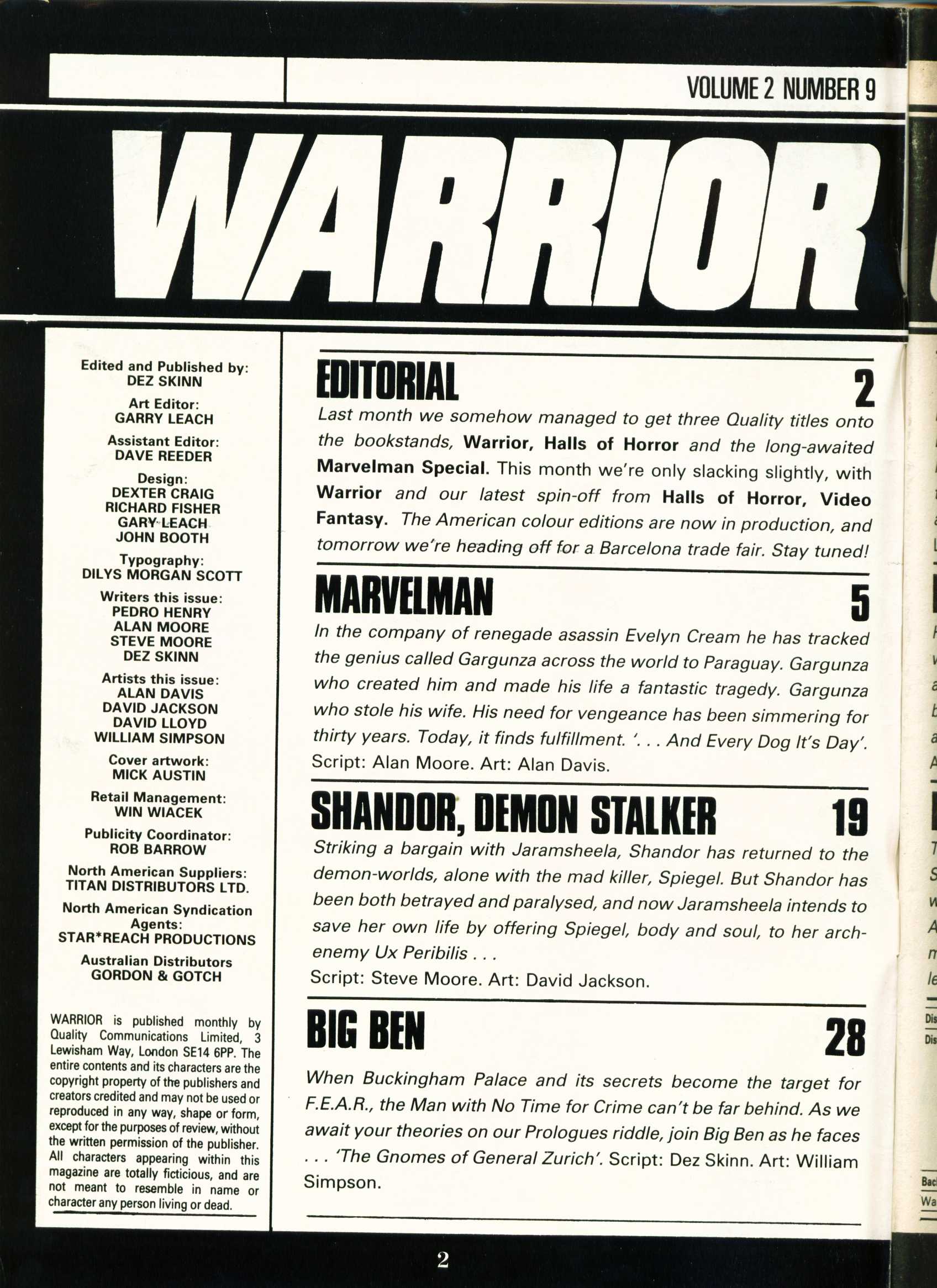 Read online Warrior comic -  Issue #21 - 2