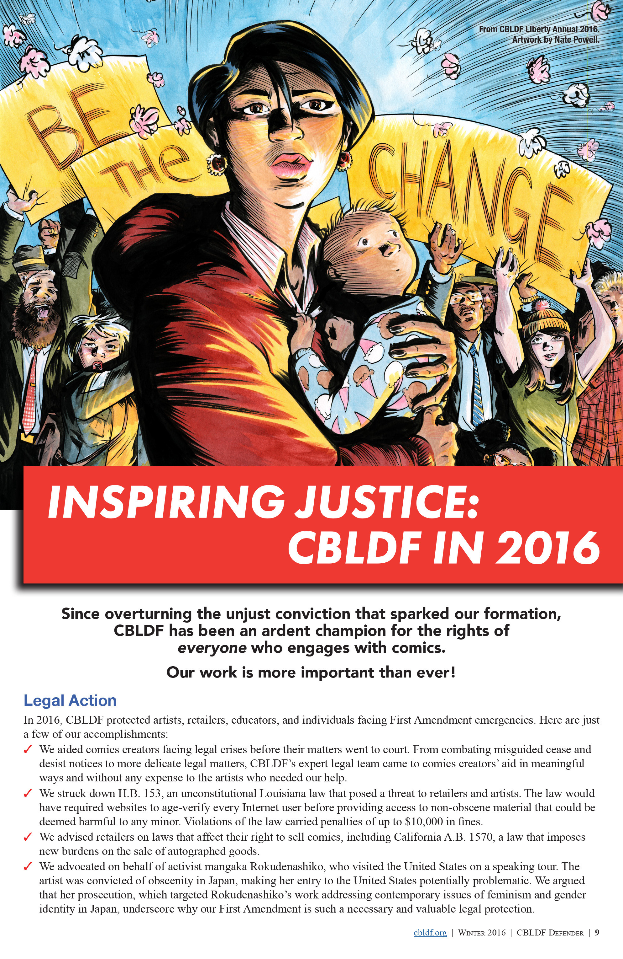 Read online CBLDF Defender comic -  Issue #8 - 9