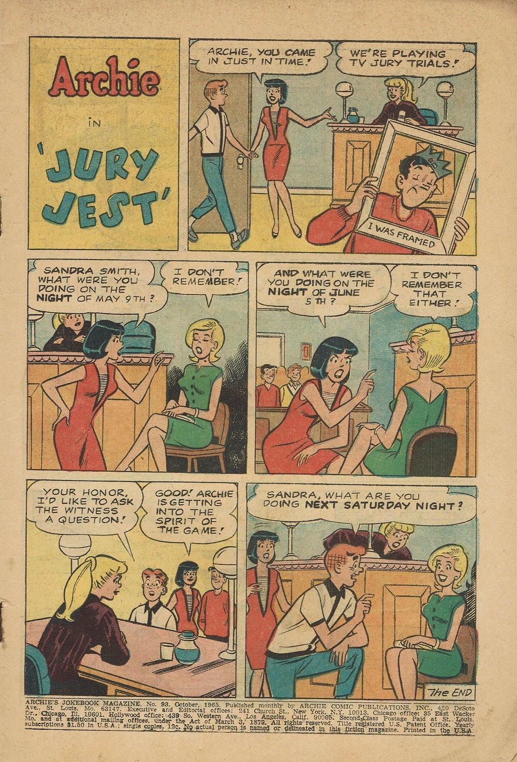 Read online Archie's Joke Book Magazine comic -  Issue #93 - 3