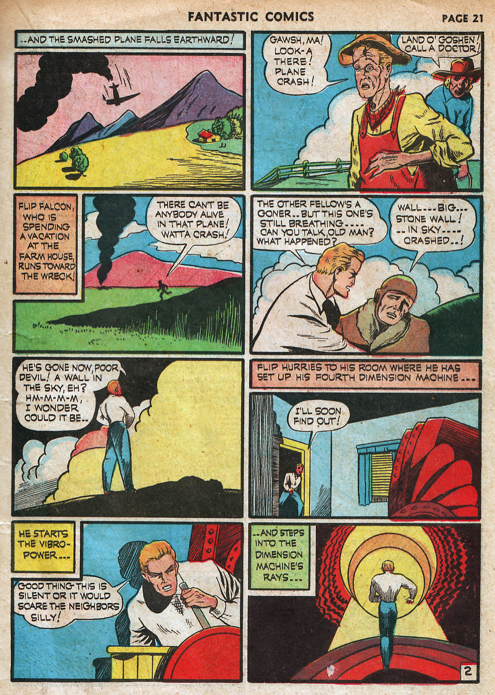 Read online Fantastic Comics comic -  Issue #18 - 23