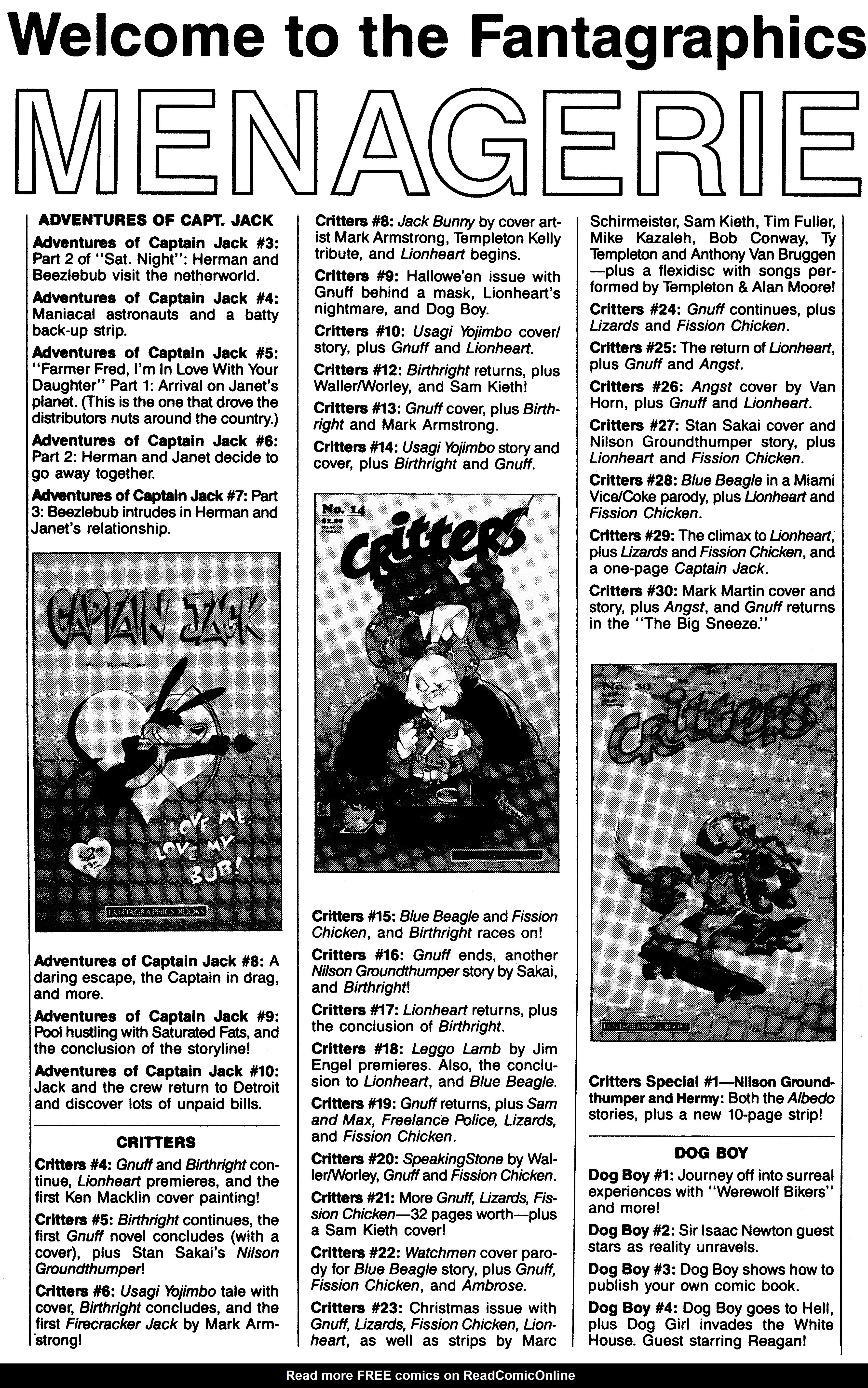 Read online Critters comic -  Issue #28 - 34