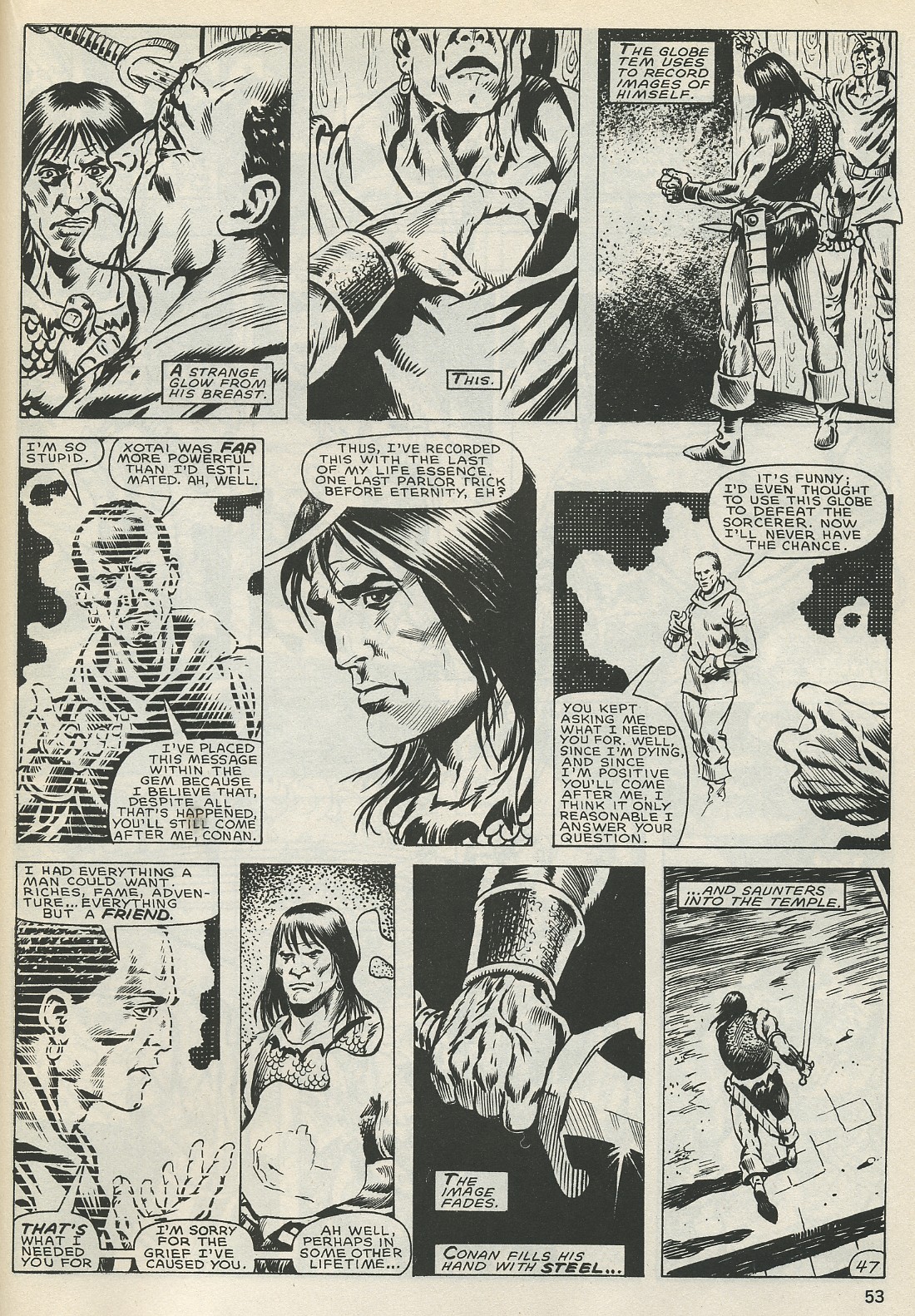 Read online The Savage Sword Of Conan comic -  Issue #128 - 52