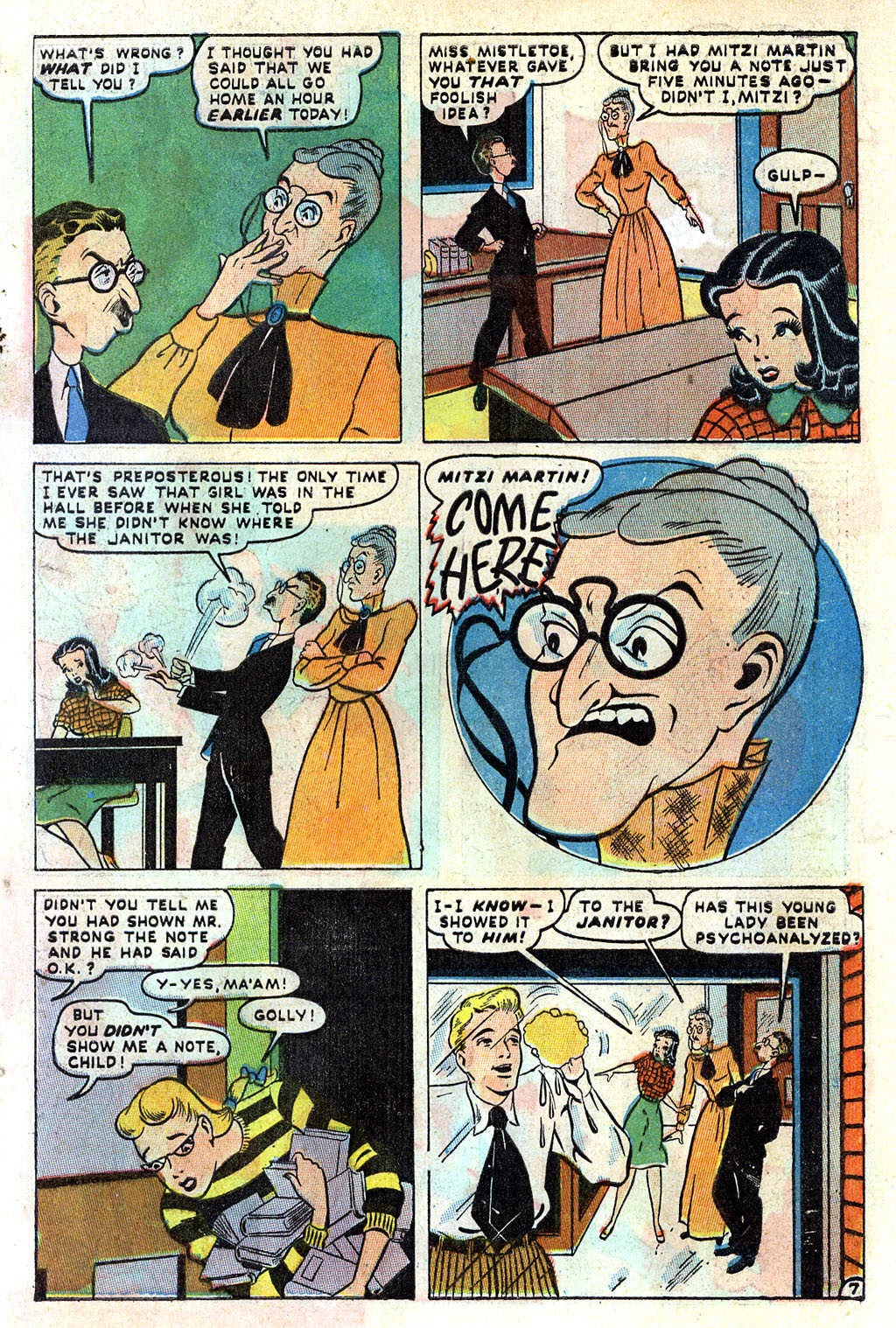Read online Mitzi's Boy Friend comic -  Issue #2 - 9